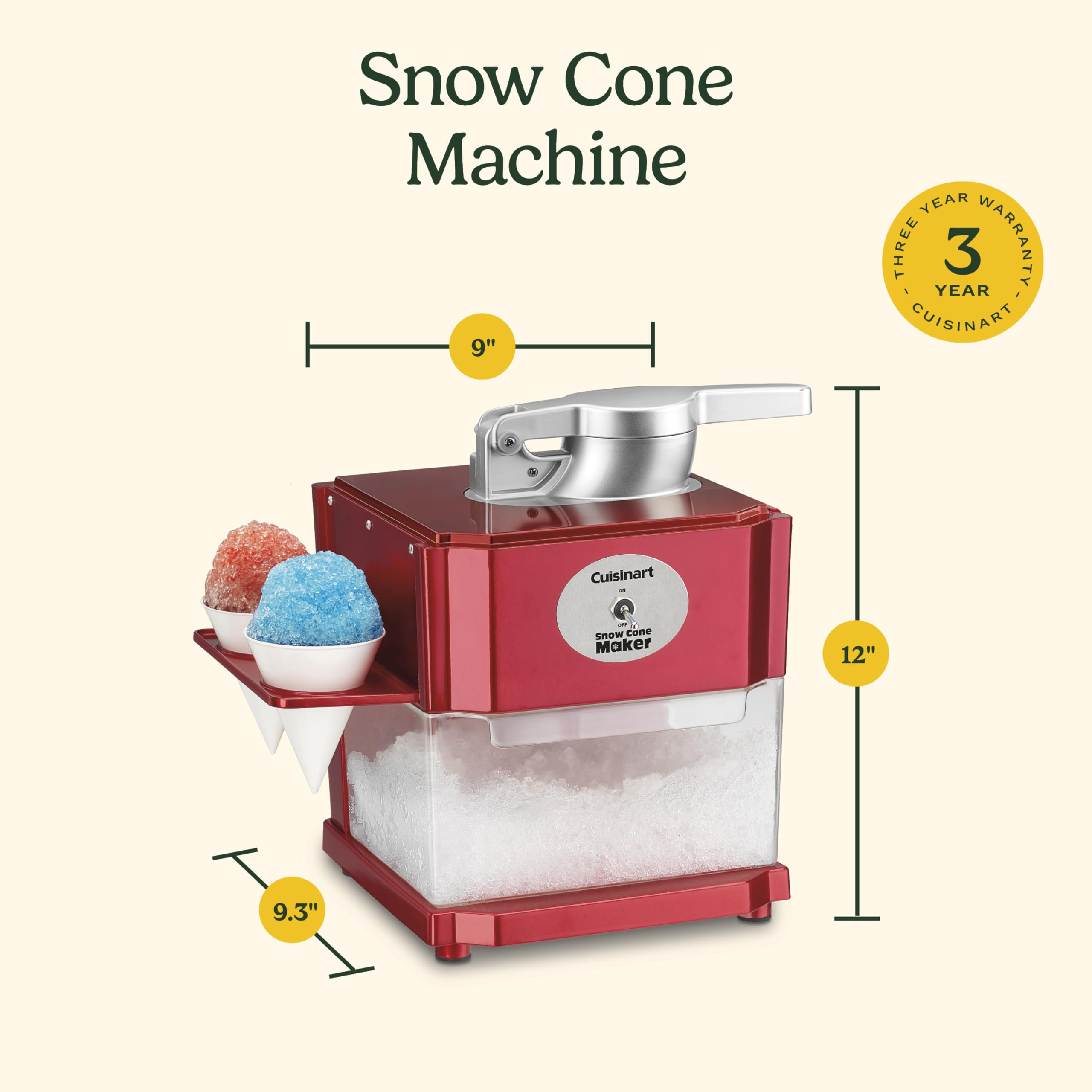 cuisinart-snow-cone-machine-scm-10p1-home-shaved-ice-maker-red image 7