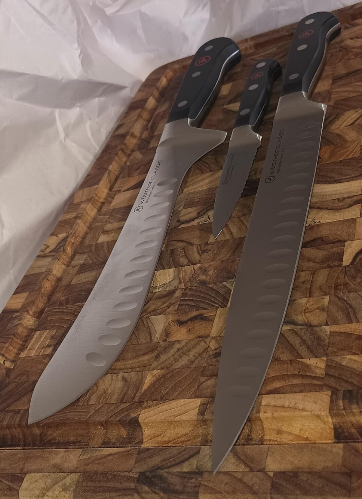 Great knives, but no storage block