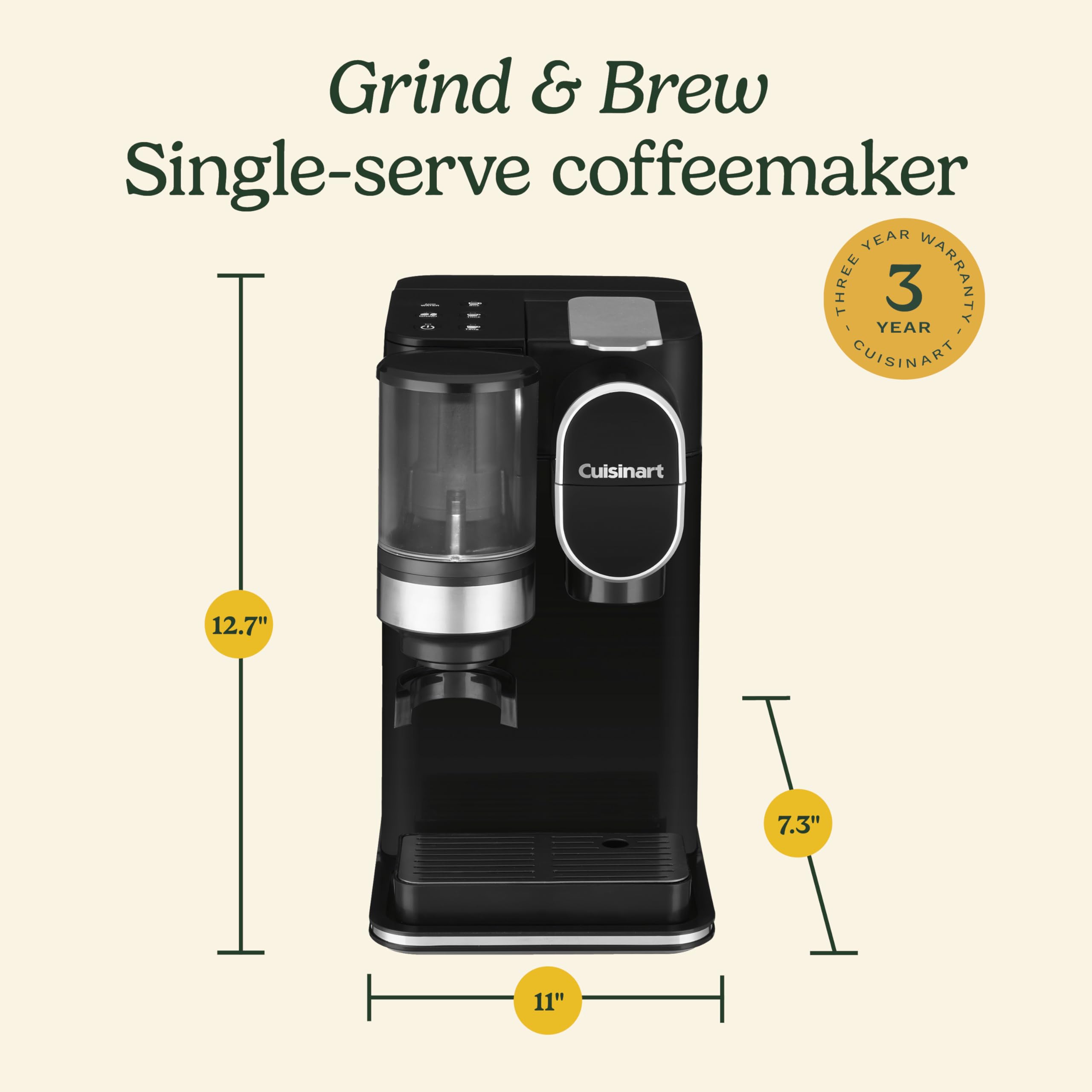 cuisinart-grind-brew-single-serve-coffee-maker-with-grinder-dgb-2 image 6