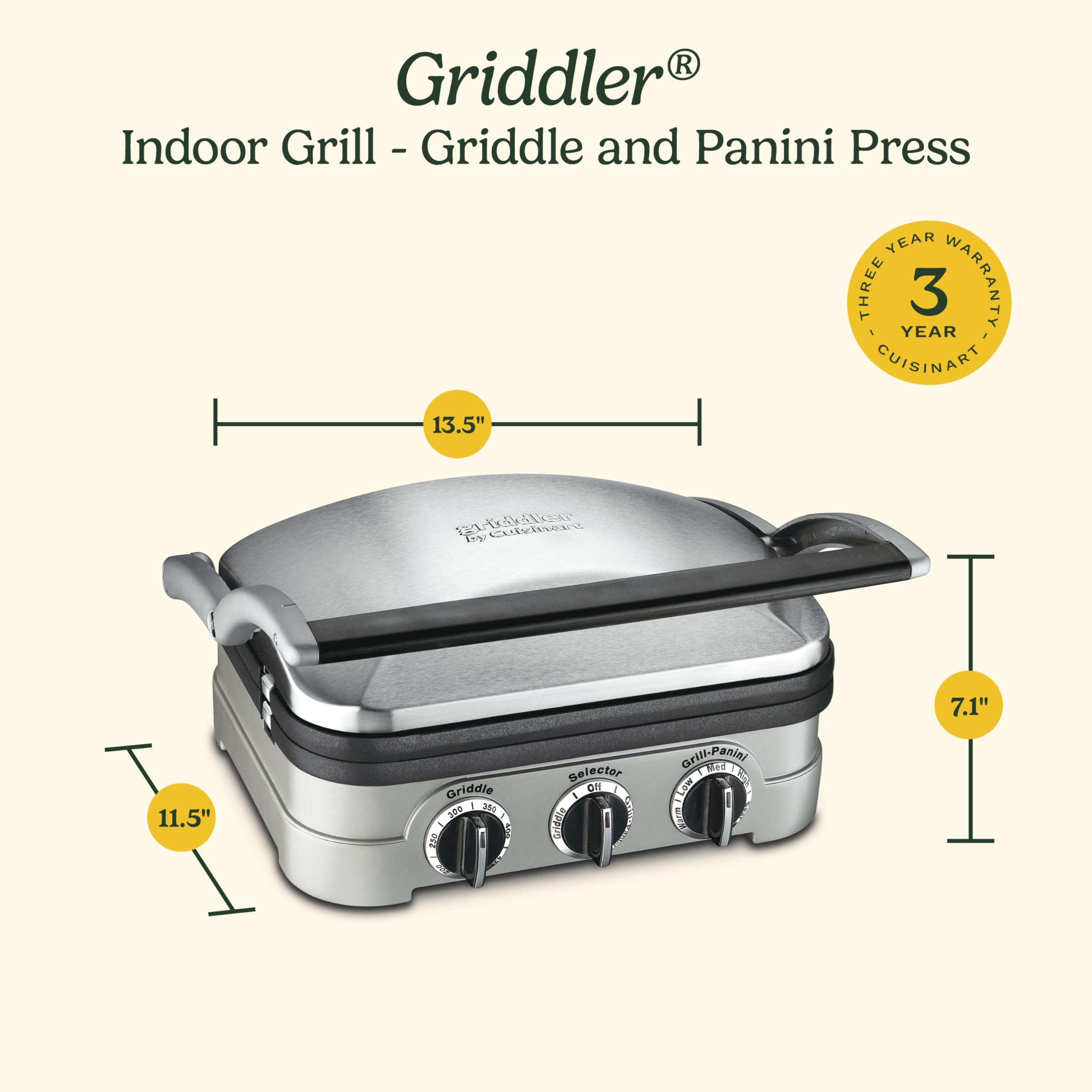 cuisinart-gr-4nnas-griddler-5-in-1-indoor-grill-panini-press-stainless-steel image 8
