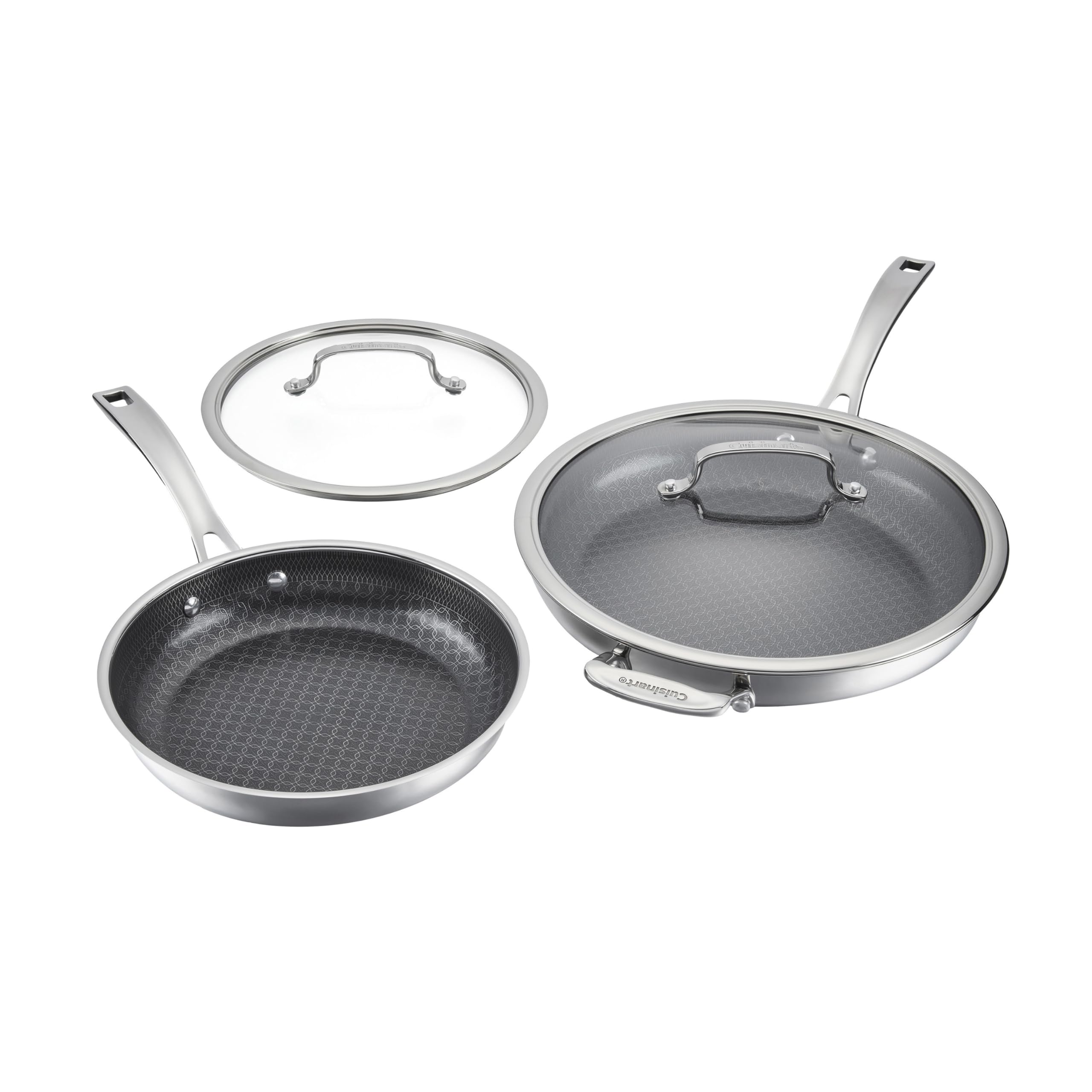 cuisinart-fusionplus-hybrid-stainless-steel-4-pc-skillet-cooking-set-10-12-with- image 1