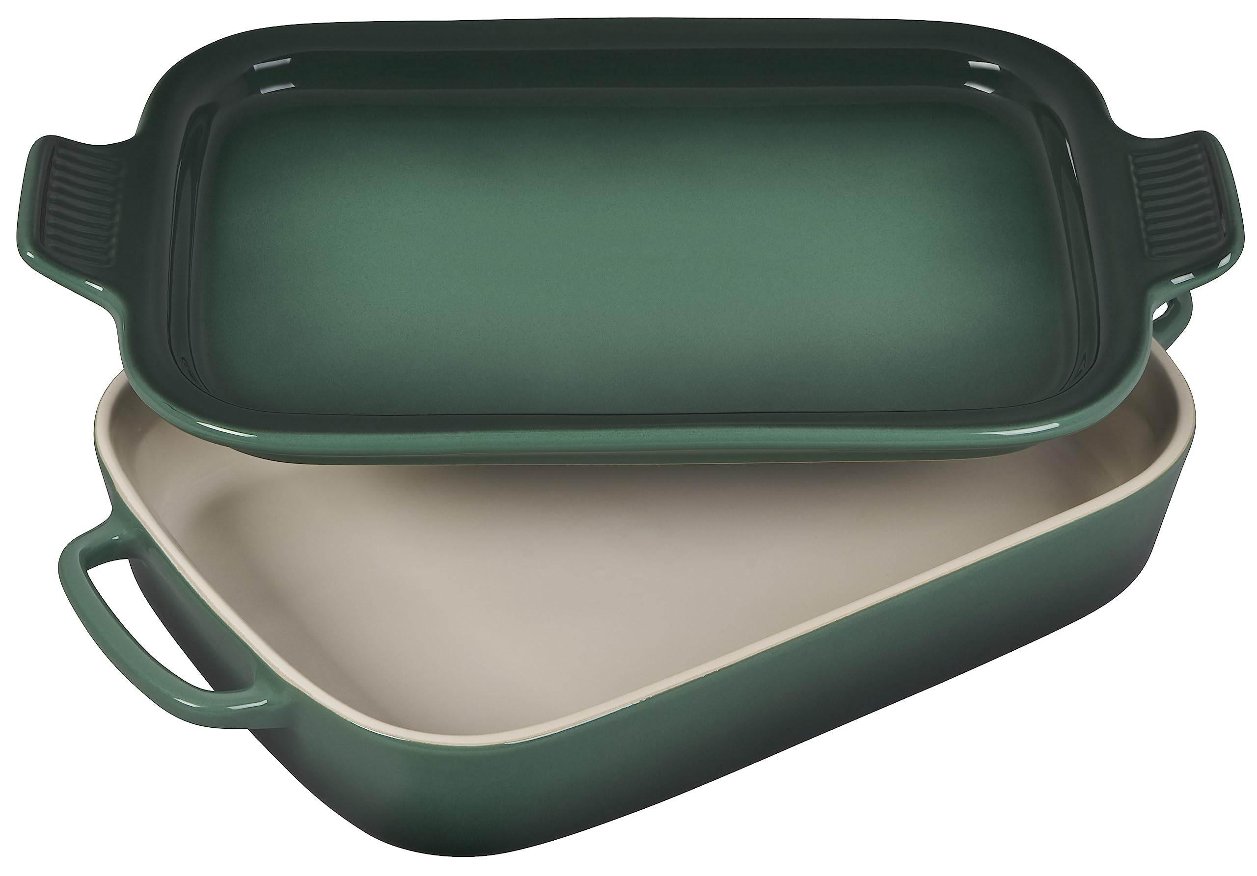 le-creuset-stoneware-rectangular-dish-with-platter-lid-14-3-4-x-9-cerise image 8