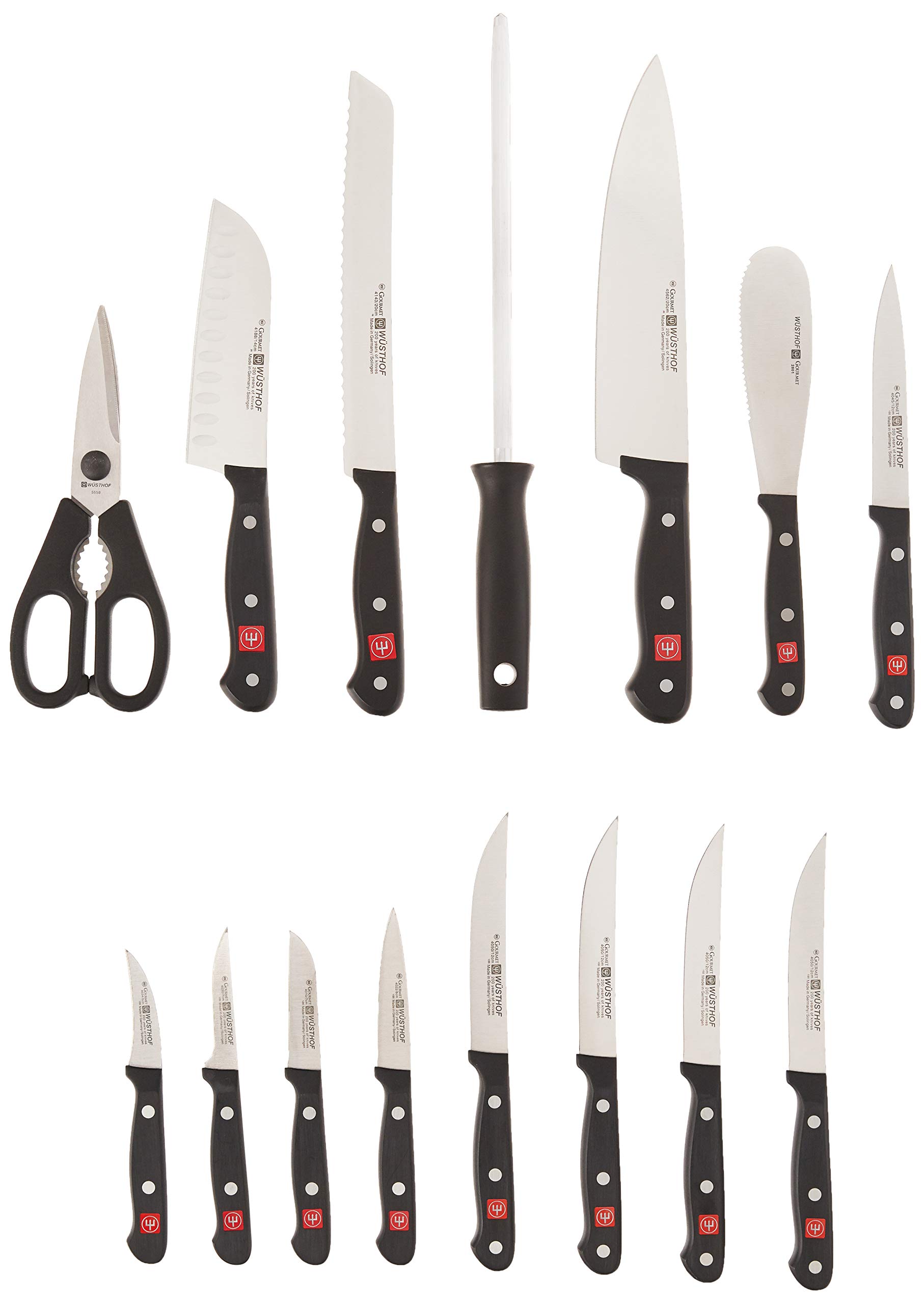 w-sthof-gourmet-knife-block-set-17-piece-with-beechwood-block-stainless-knives image 2