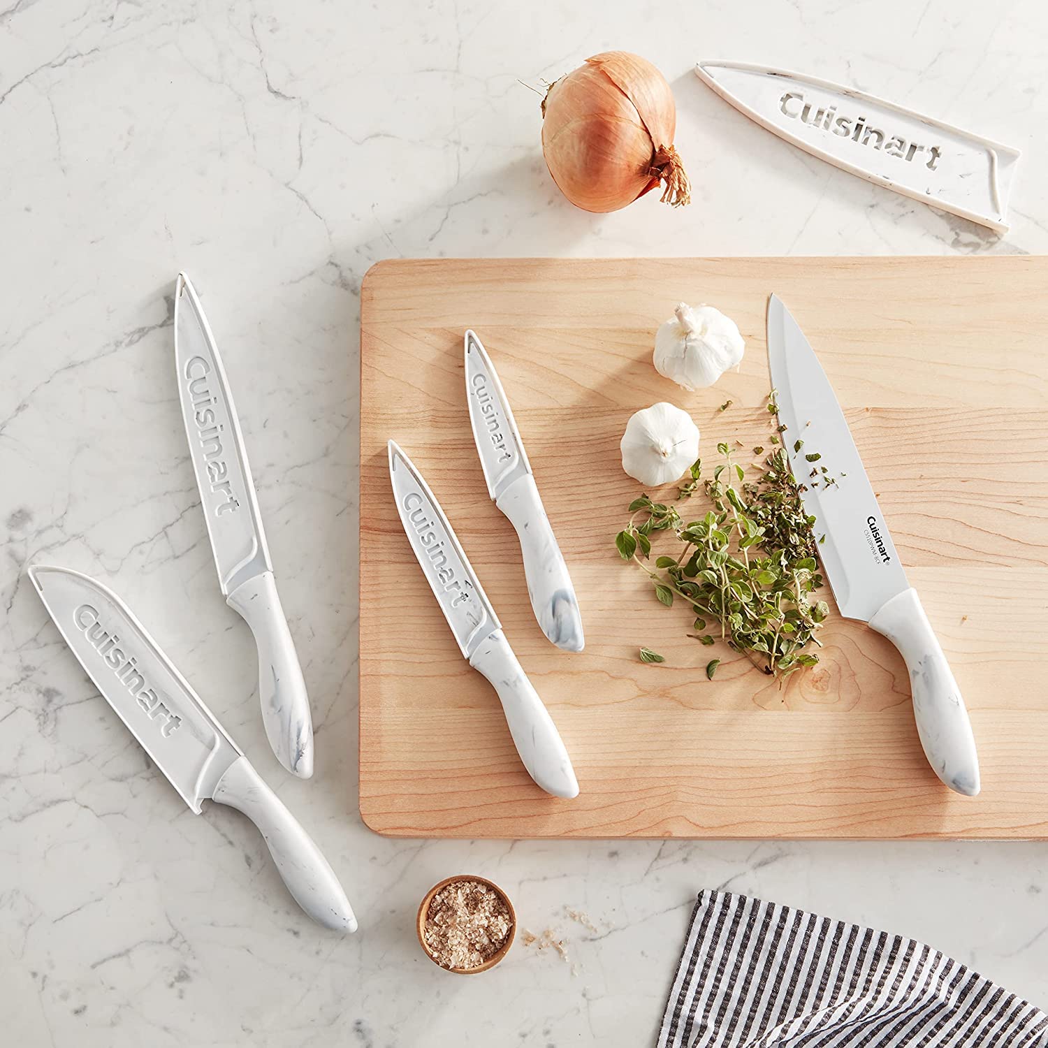 cuisinart-c55-10pwm-ceramic-coated-knife-set-with-blade-guards-10-piece-faux-mar image 5