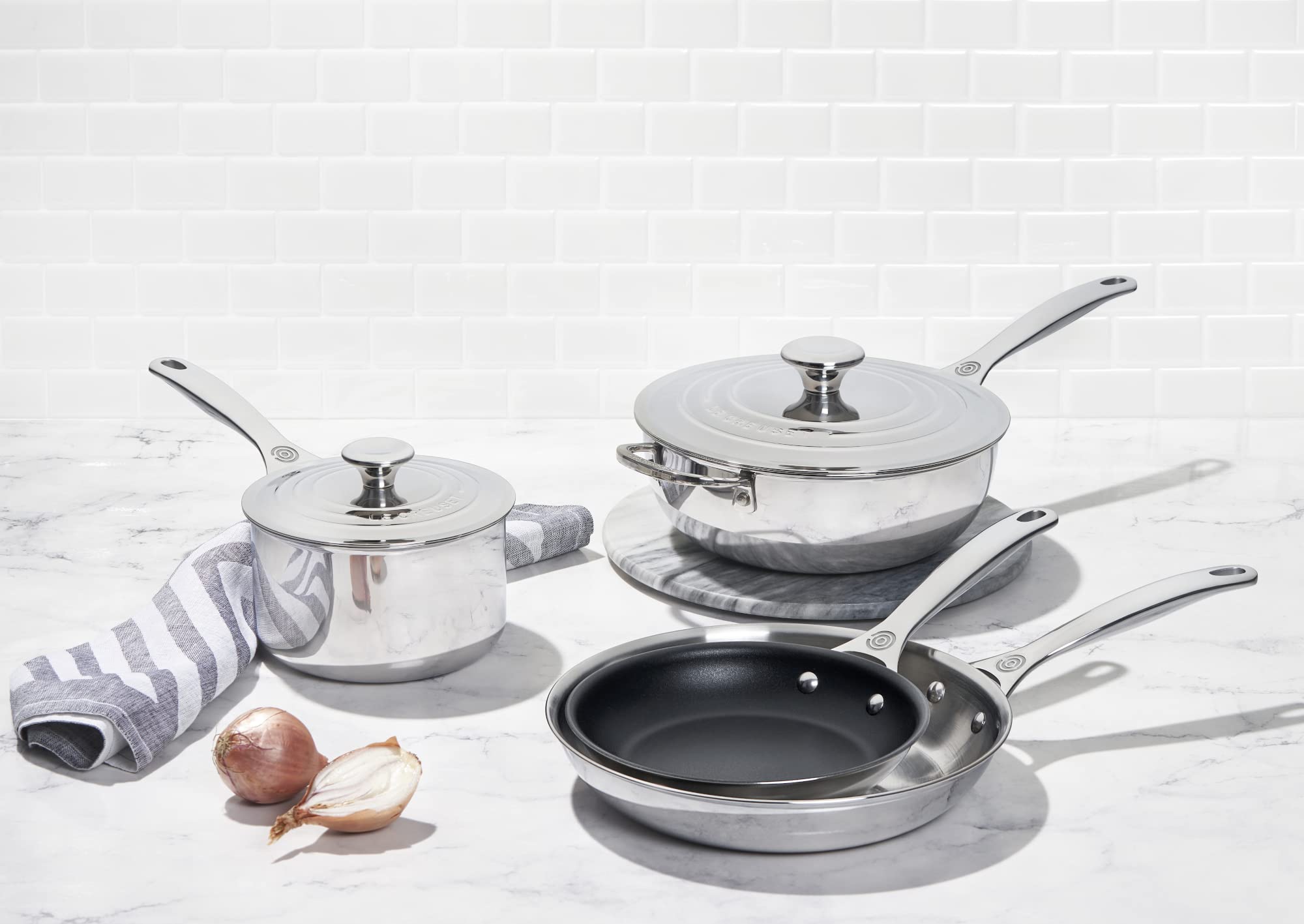 le-creuset-tri-ply-stainless-steel-6-pc-cookware-set image 2