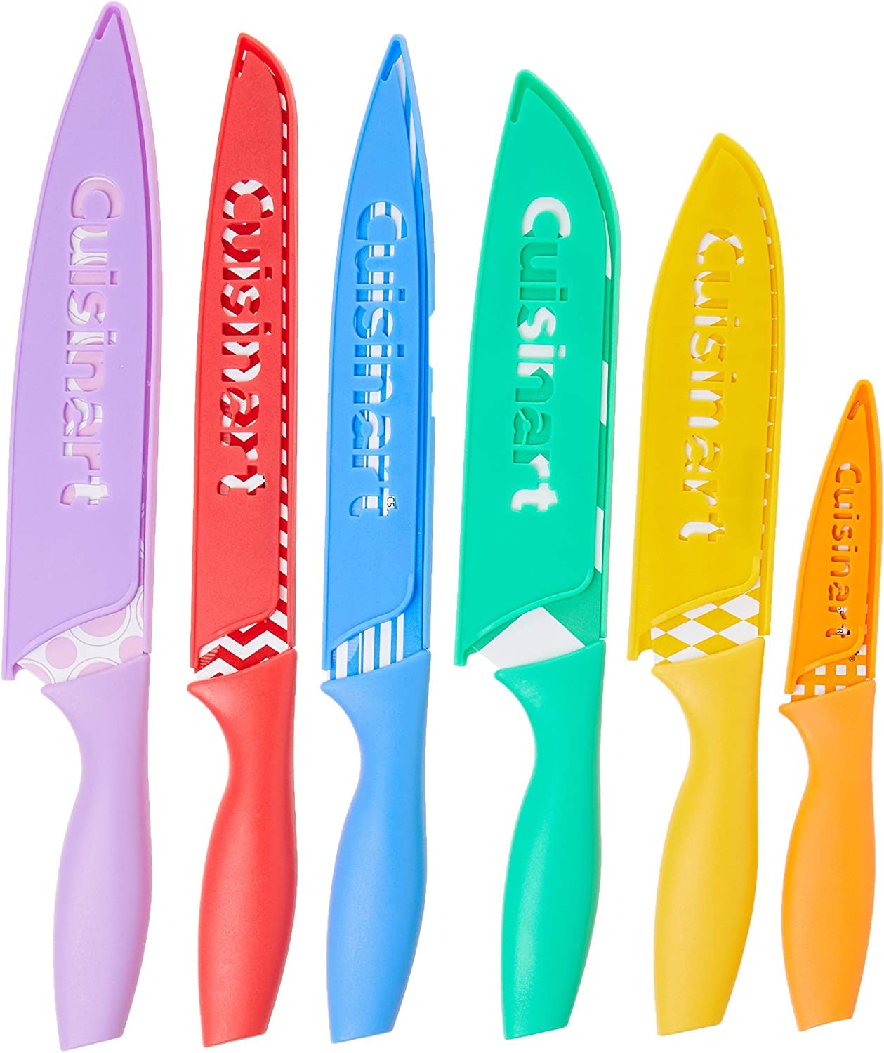 cuisinart-12-piece-printed-color-knife-set-with-blade-guards-multicolored image 1