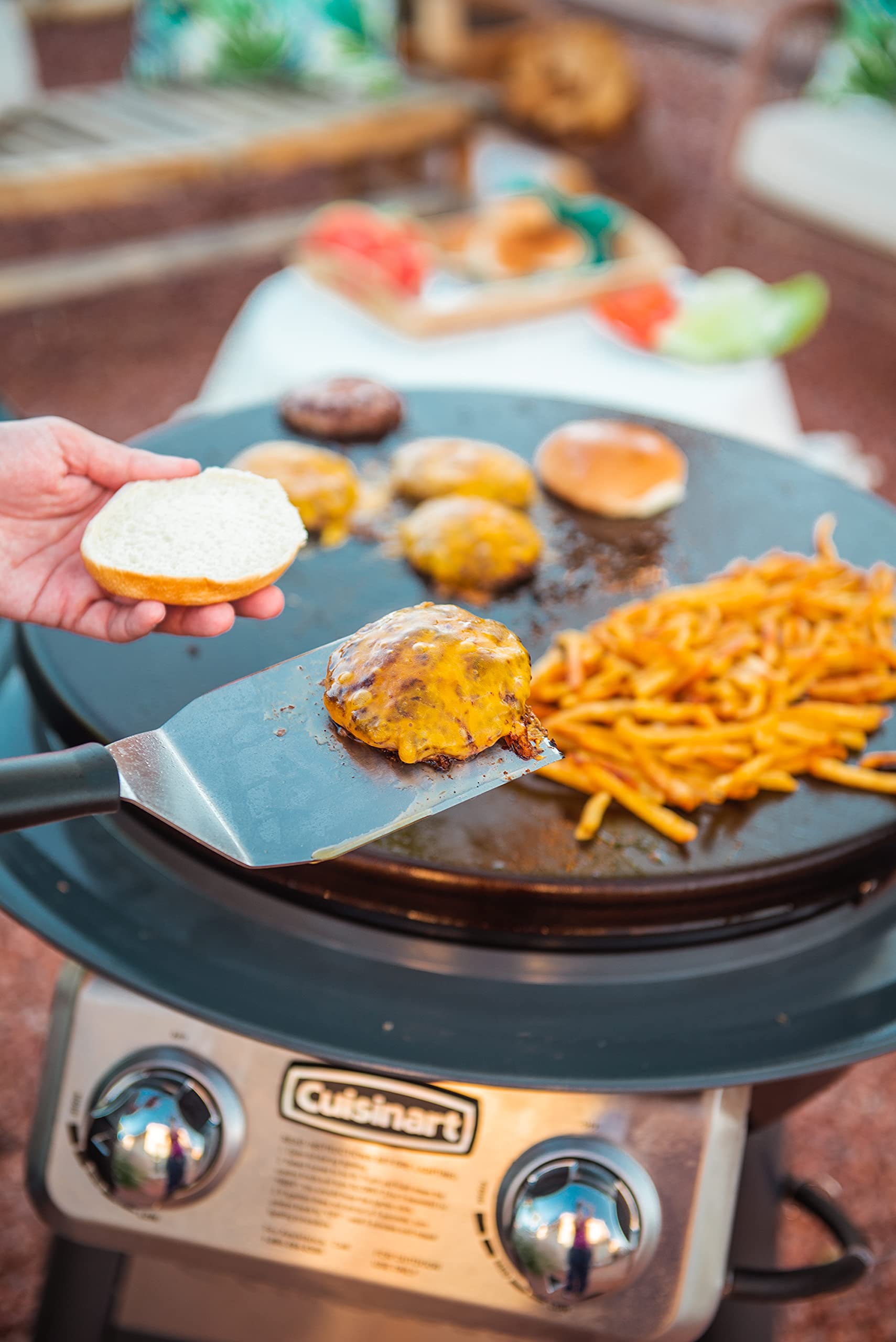 cuisinart-360-griddle-outdoor-cooking-center-22-round-flat-top-grill image 8