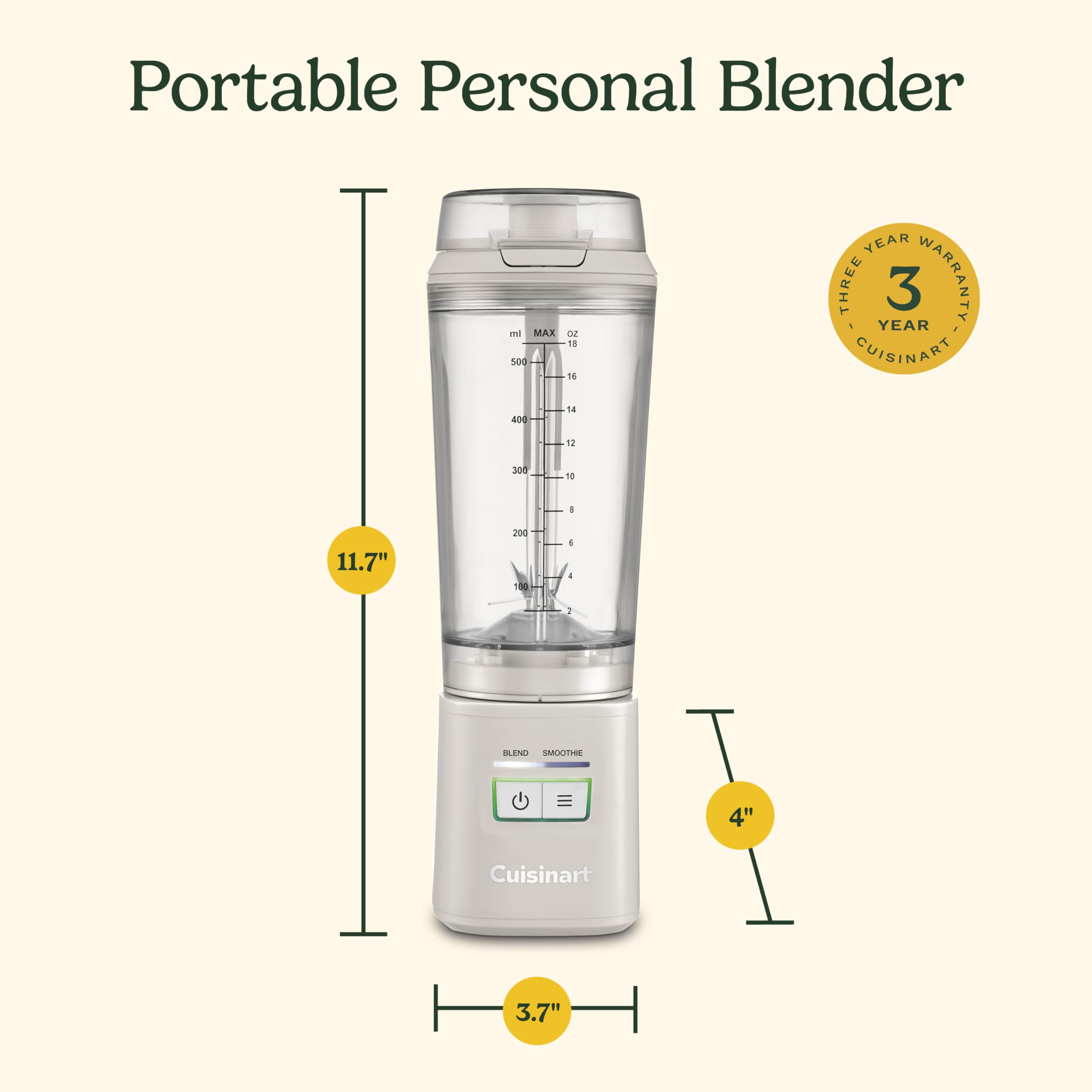 cuisinart-cordless-rechargeable-portable-blender-for-smoothies-shakes-pbl-100-ta image 6