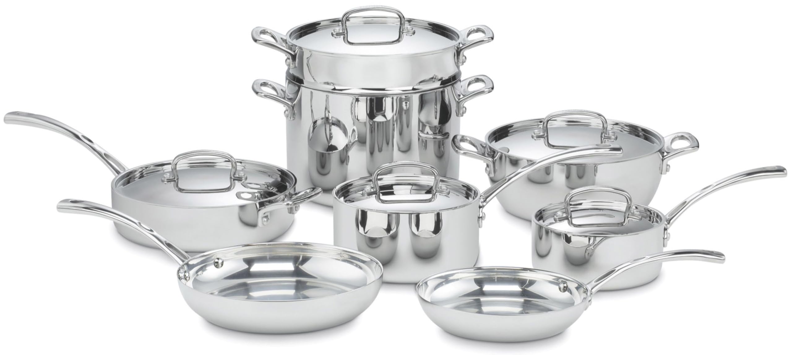 cuisinart-french-classic-tri-ply-stainless-13-piece-cookware-set image 1