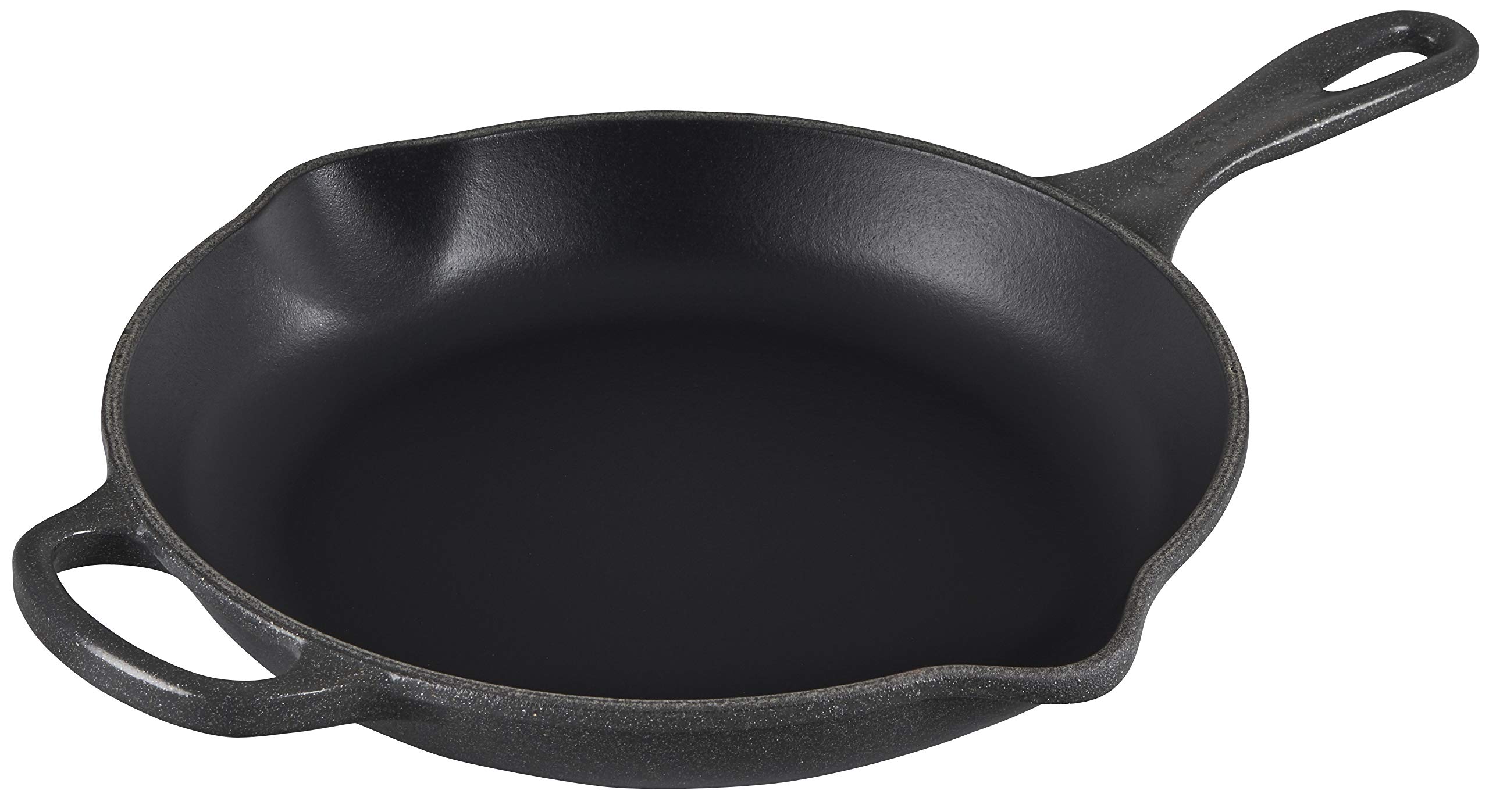 le-creuset-enameled-cast-iron-signature-iron-handle-skillet-10-25-1-3-4-qt-stone image 4