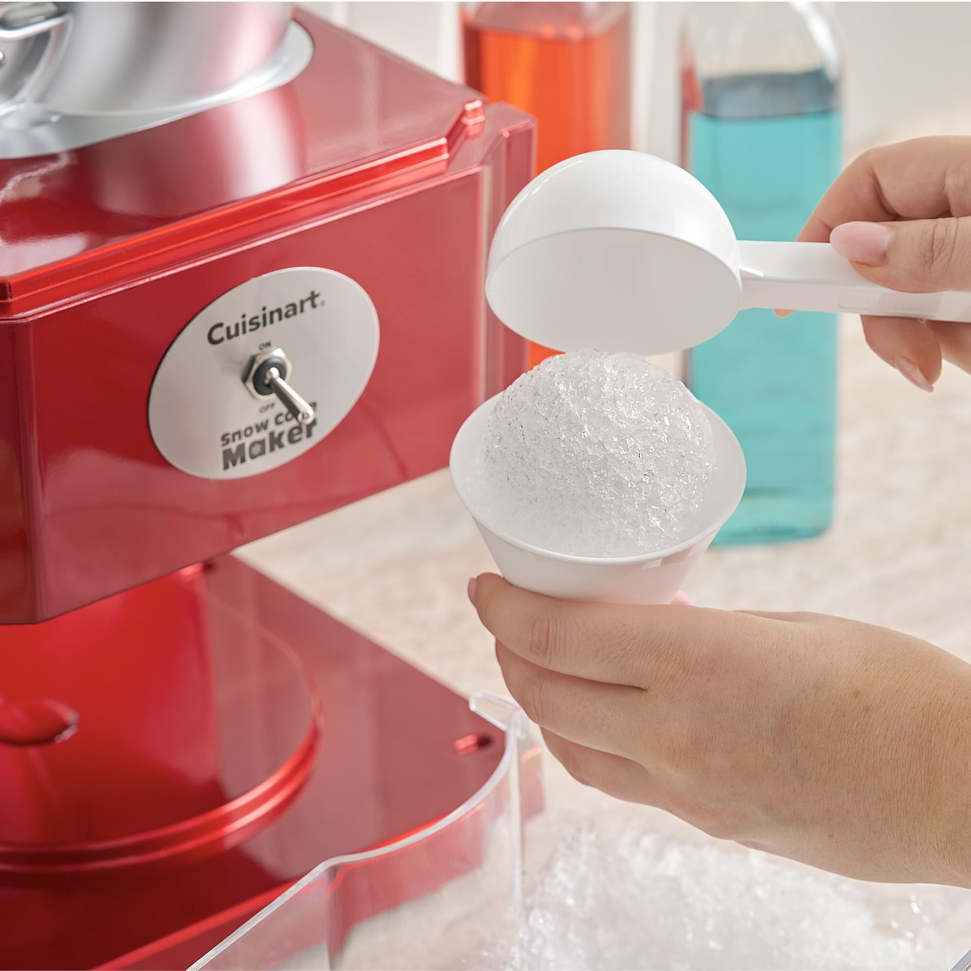cuisinart-snow-cone-machine-scm-10p1-home-shaved-ice-maker-red image 2