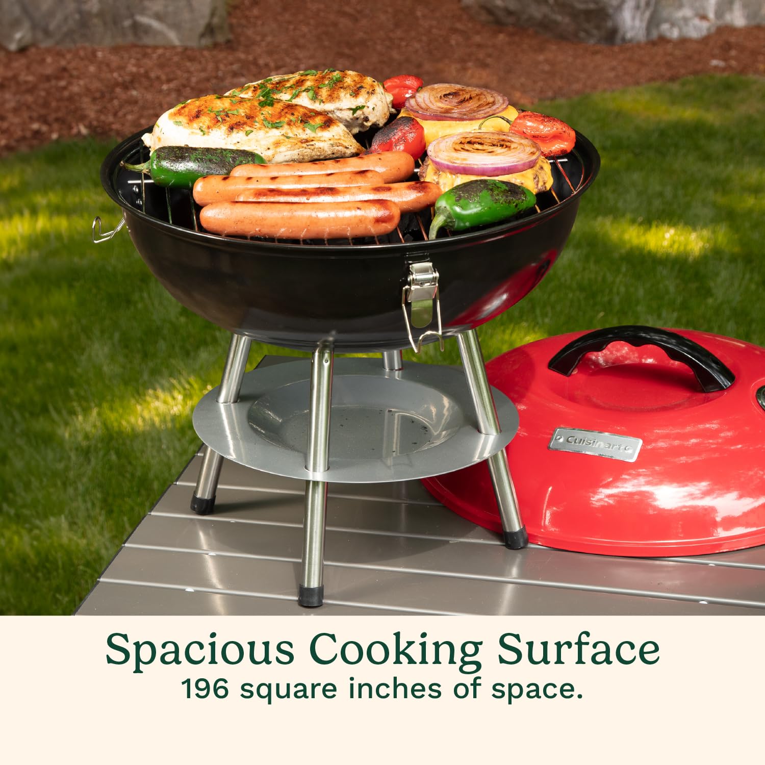 cuisinart-14-portable-charcoal-grill-tabletop-bbq-with-chrome-grate-dual-vents-l image 3