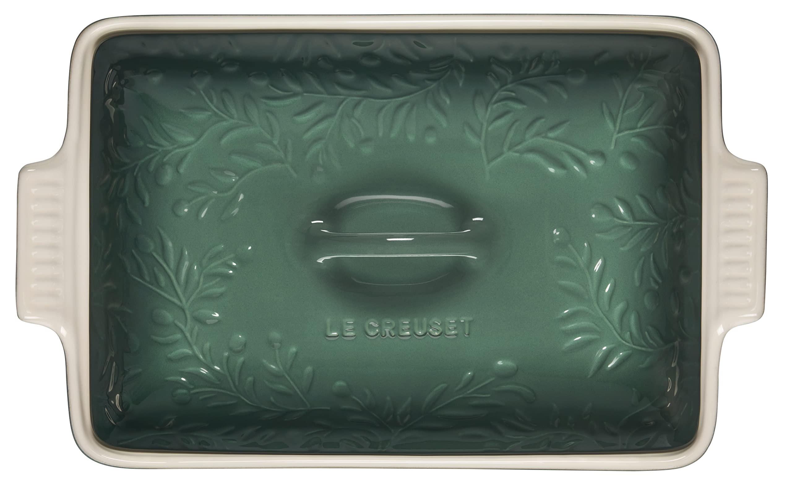 le-creuset-olive-branch-collection-stoneware-heritage-covered-rectangular-casser image 2