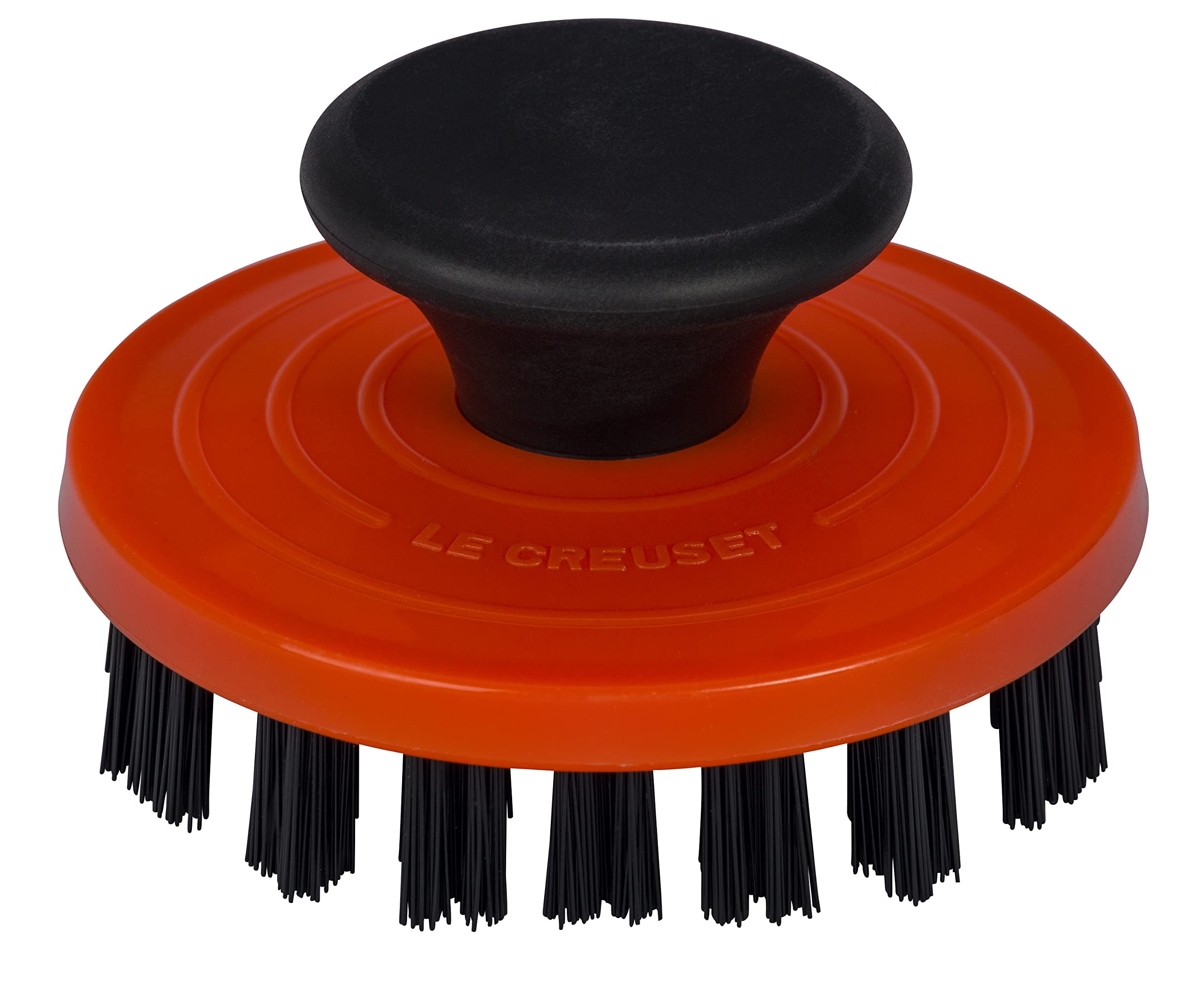 le-creuset-nylon-cast-iron-grill-pan-brush-3-1-4-inches-flame image 3
