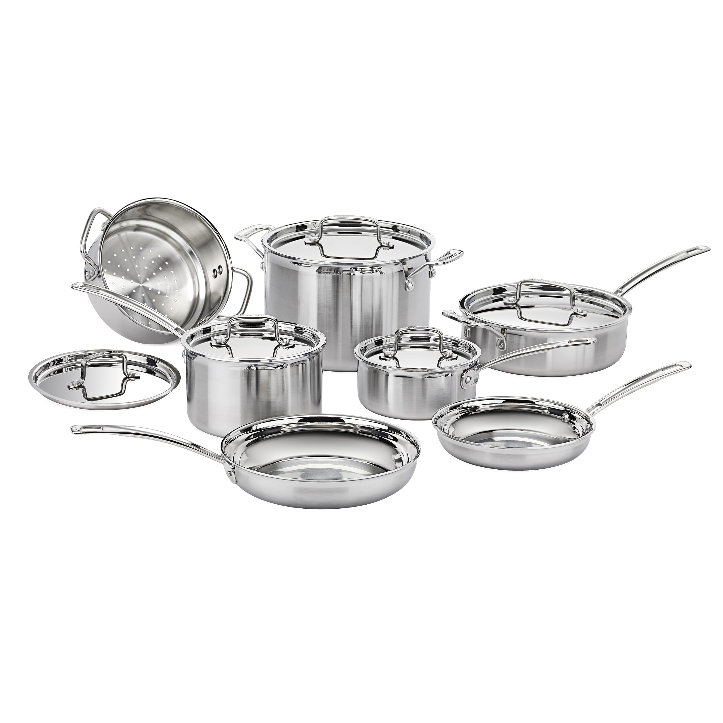 cuisinart-12-piece-multiclad-pro-triple-ply-stainless-steel-cookware-set-inducti image 1
