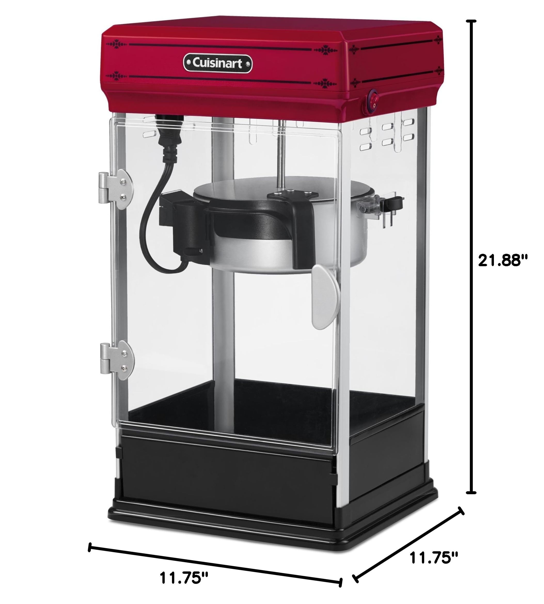 cuisinart-cpm-28-classic-style-popcorn-maker-red-10-cup-capacity image 6