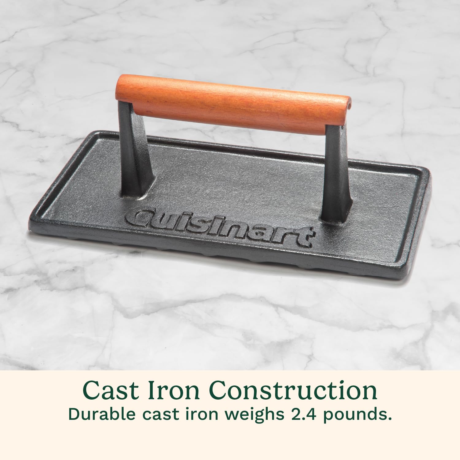 cuisinart-cast-iron-grill-press-with-wooden-handle-heavy-duty-nonstick-rectangle image 5