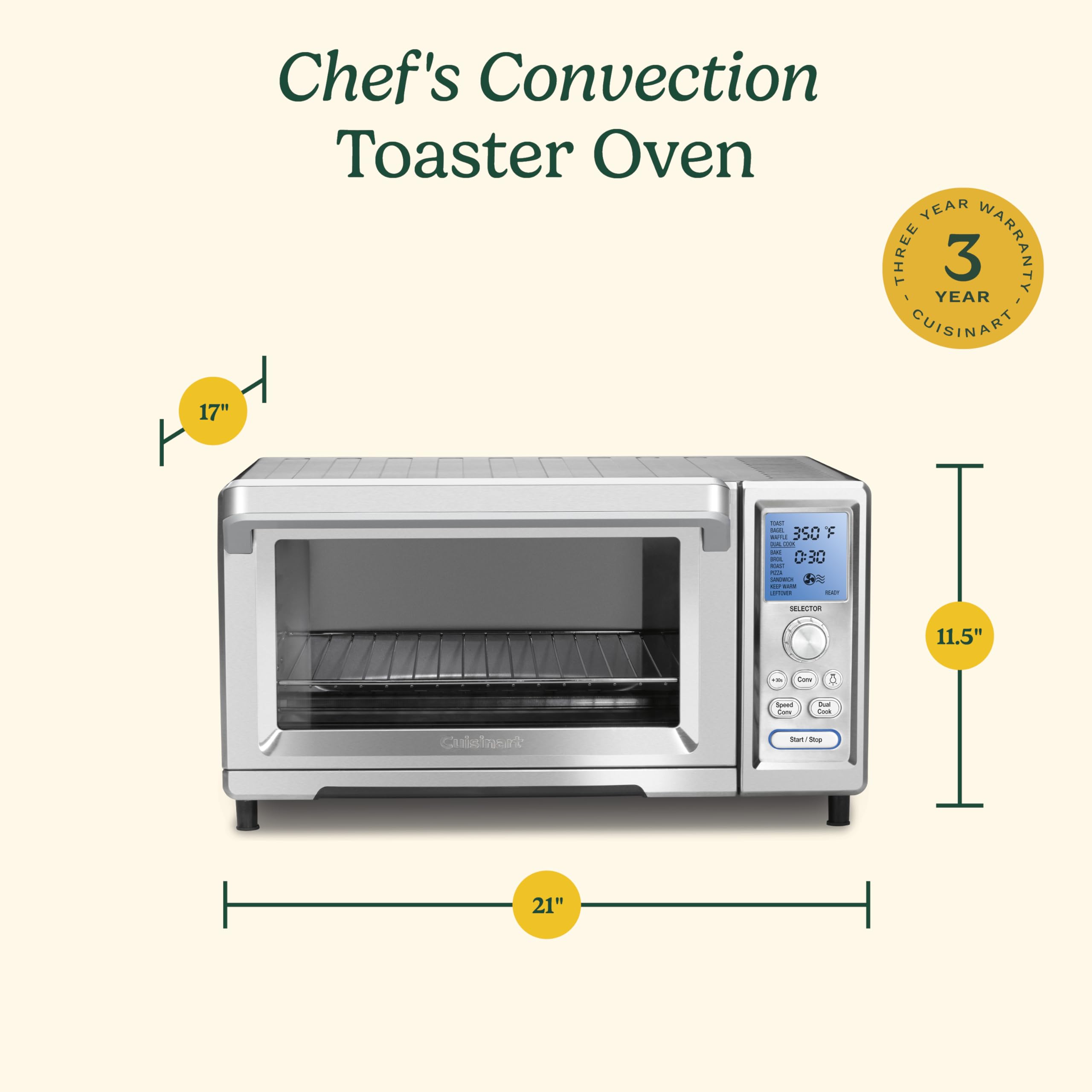 cuisinart-chef-s-convection-toaster-oven-1800-watt-15-cooking-functions-tob-260n image 8