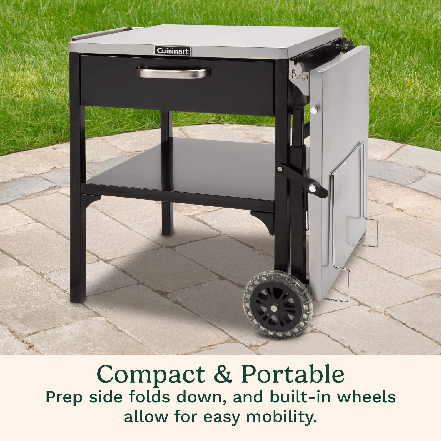 cuisinart-prep-n-cook-outdoor-table-grill-stand-stainless-steel-folding-prep-sta image 4