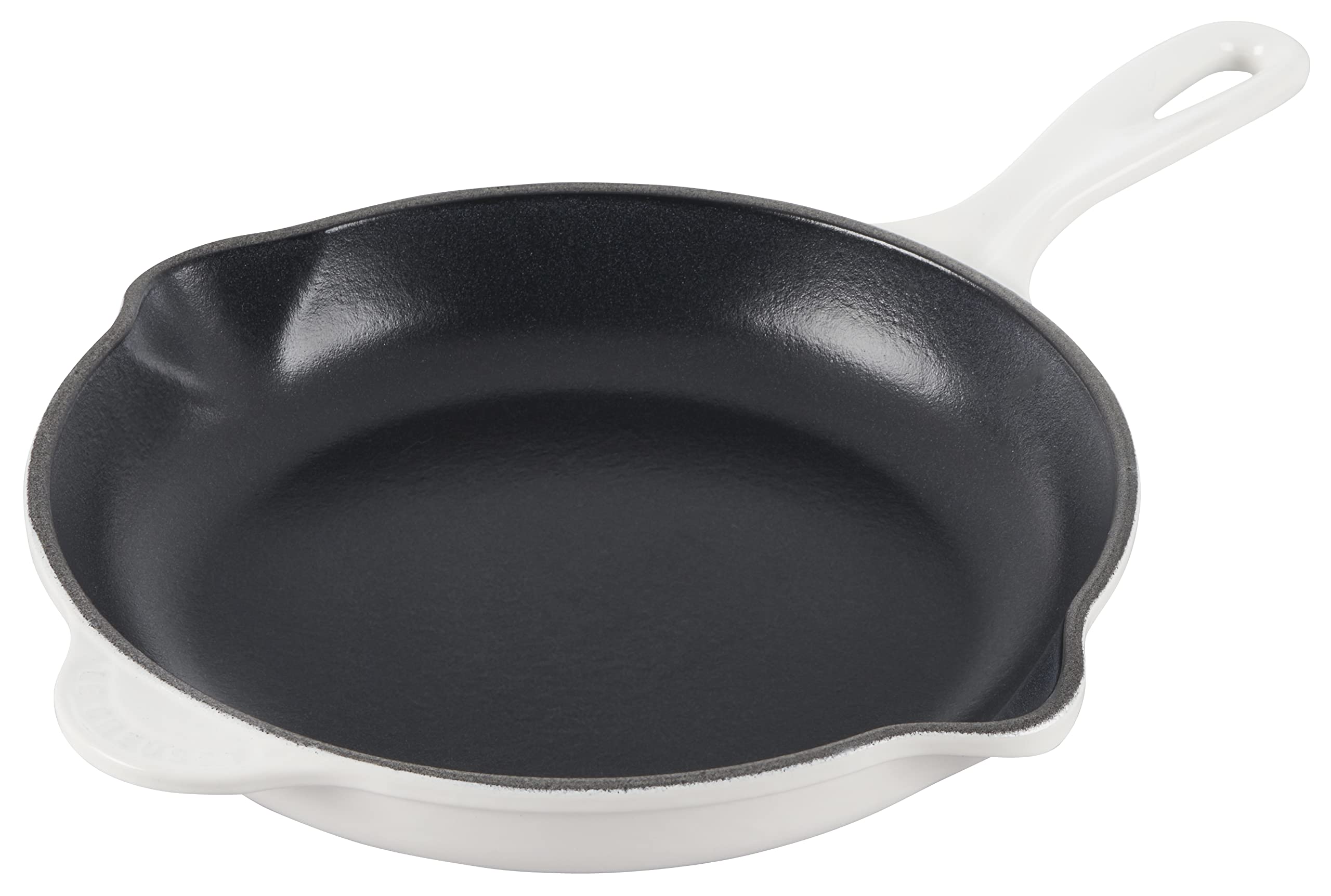 le-creuset-classic-cast-iron-handle-skillet-9-white image 1