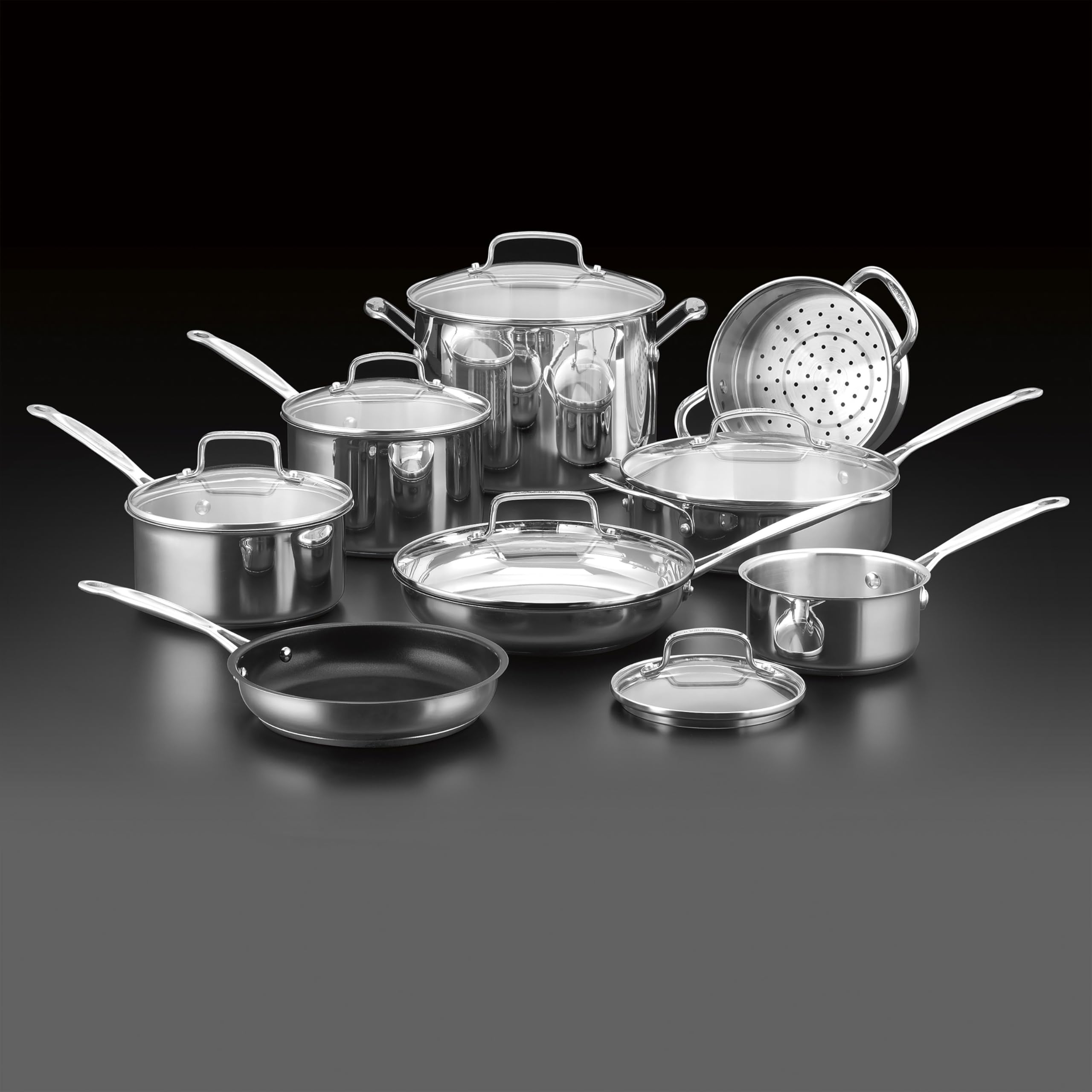 cuisinart-chef-s-classic-stainless-14-piece-cookware-set image 2
