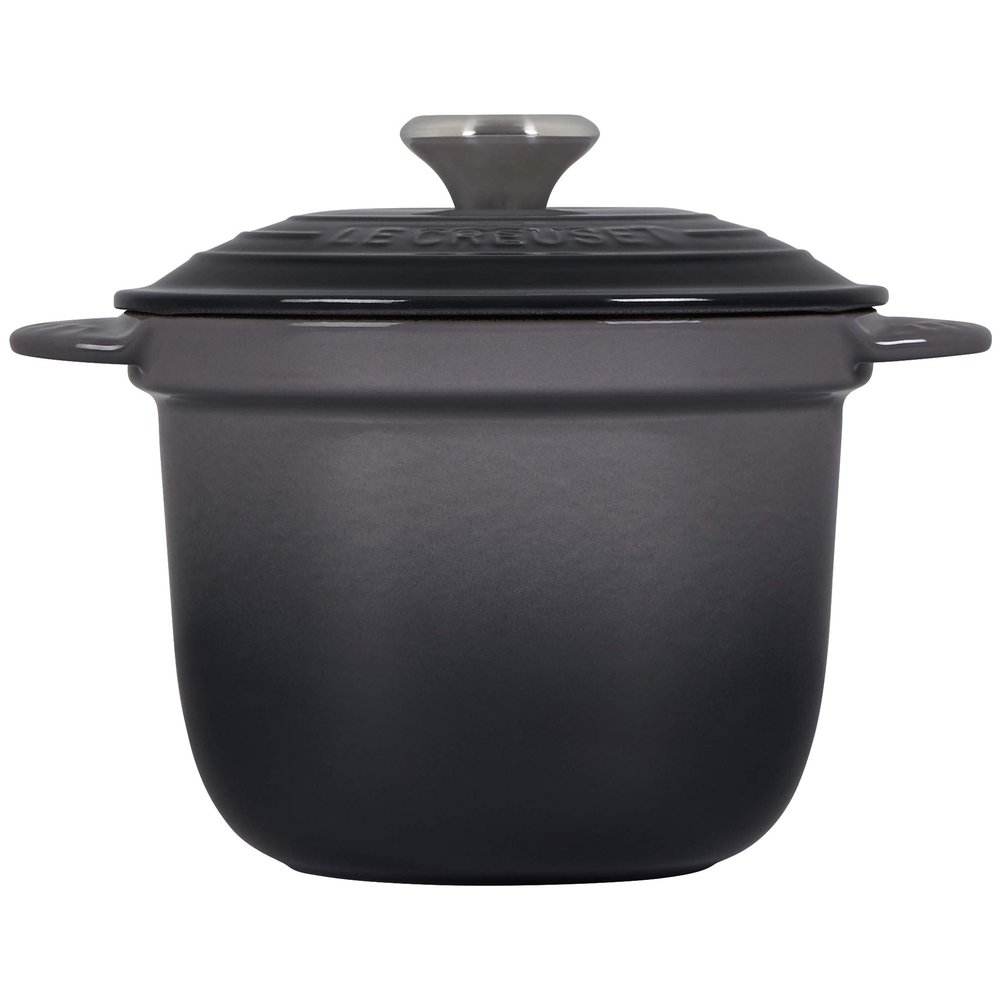 le-creuset-enameled-cast-iron-rice-pot-with-lid-stoneware-insert-2-25-qt-oyster image 2