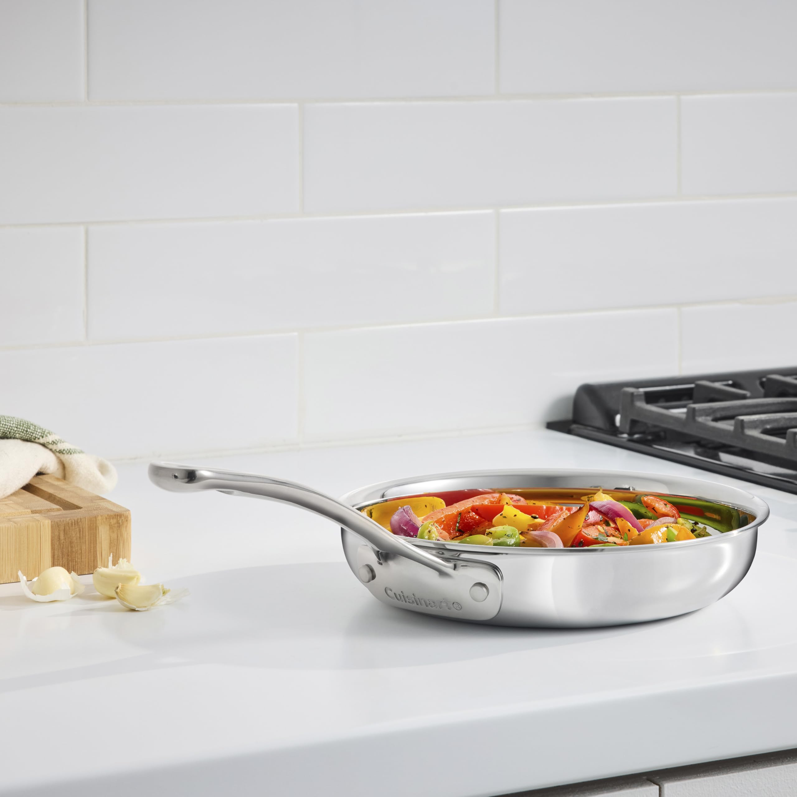 cuisinart-pureclad-triple-ply-8-stainless-steel-skillet-pct22-20 image 2