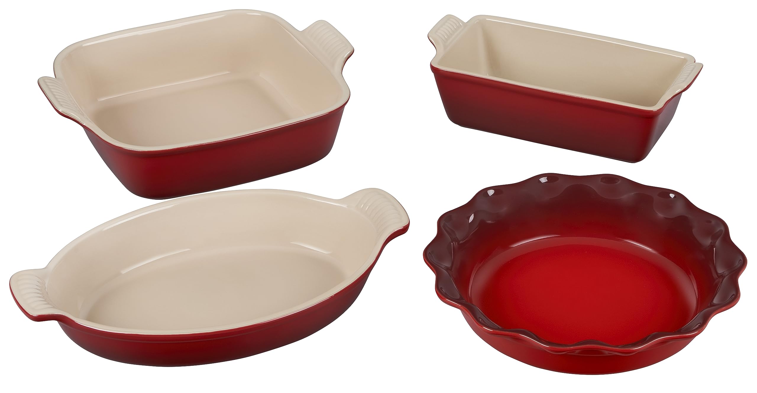 le-creuset-stoneware-4-piece-heritage-bakeware-set-in-oyster image 4