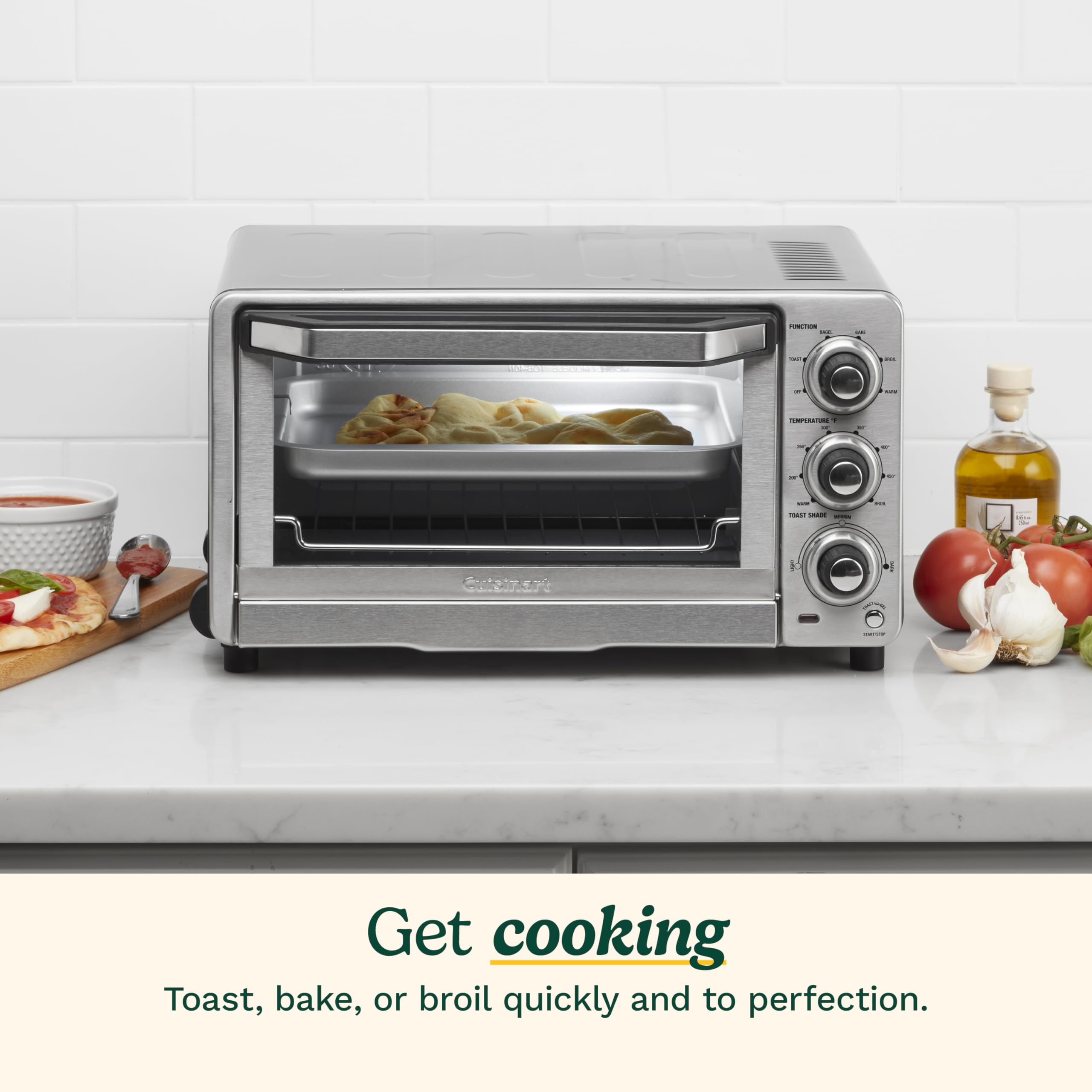 cuisinart-custom-classic-toaster-oven-broiler-tob-40n-1800w-countertop-oven-with image 2