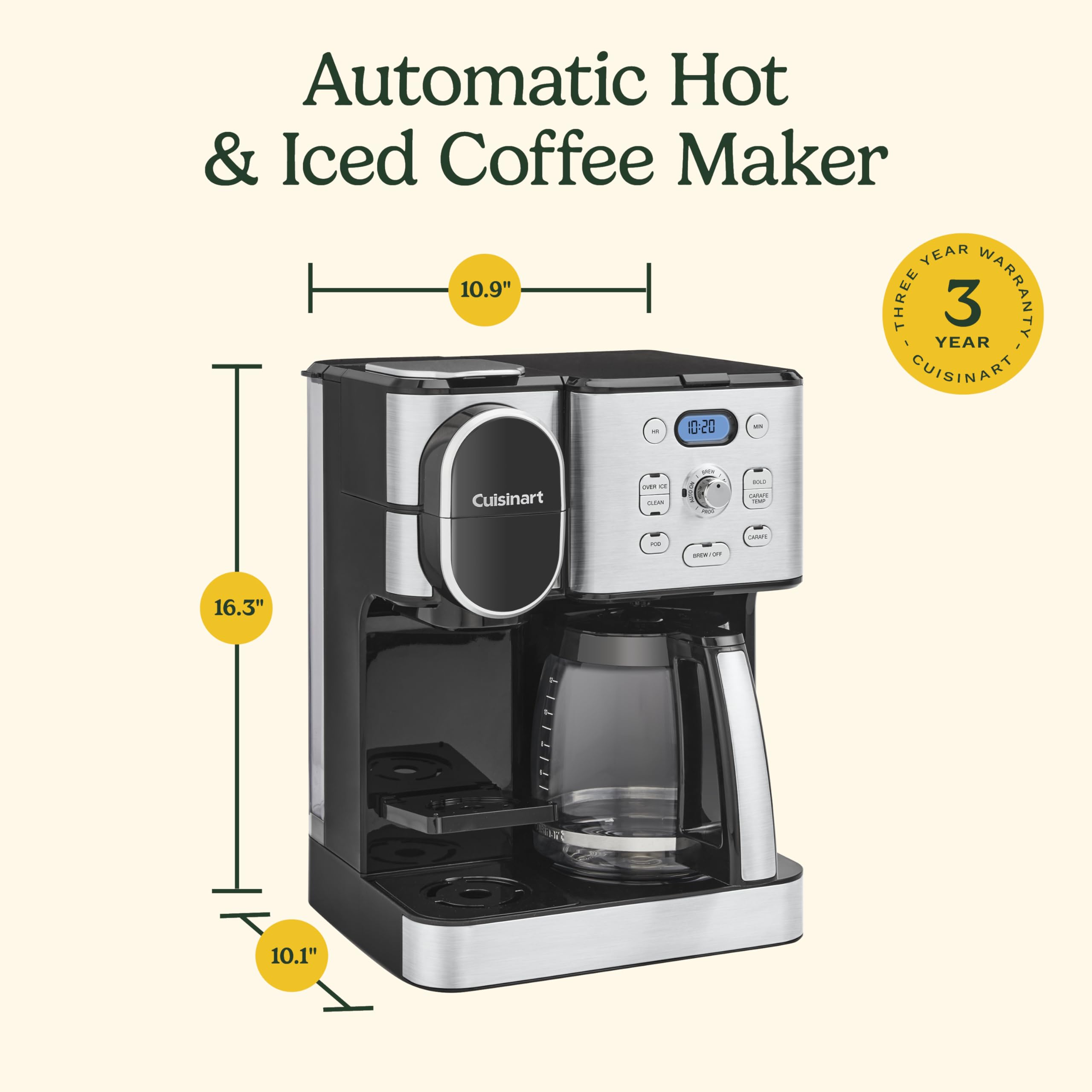 cuisinart-ss-16-12-cup-coffee-maker-with-single-serve-brewer-stainless-steel image 7