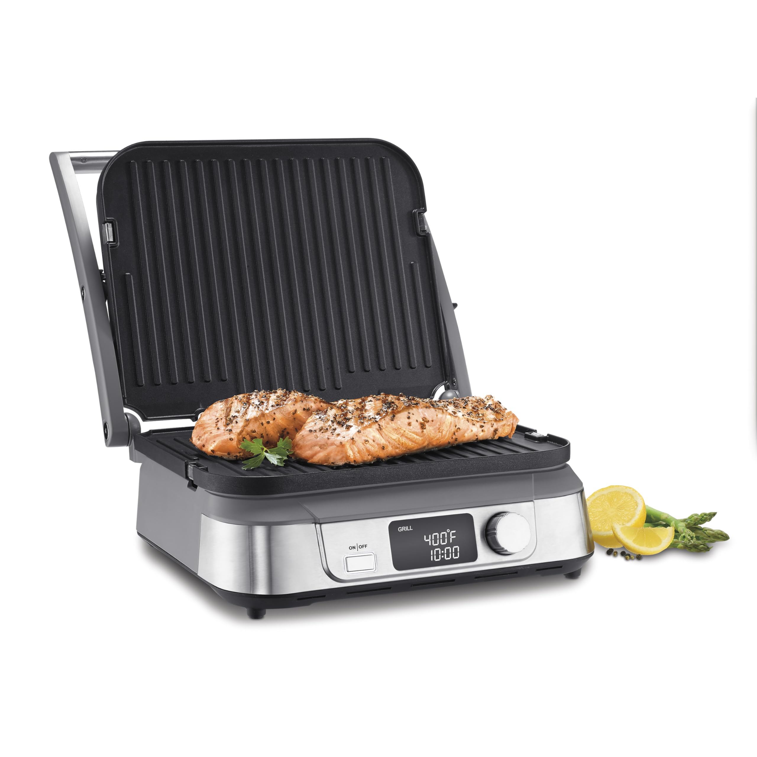 cuisinart-electric-griddler-five-countertop-grill-gr-5nas-5-in-1-panini-press-gr image 1