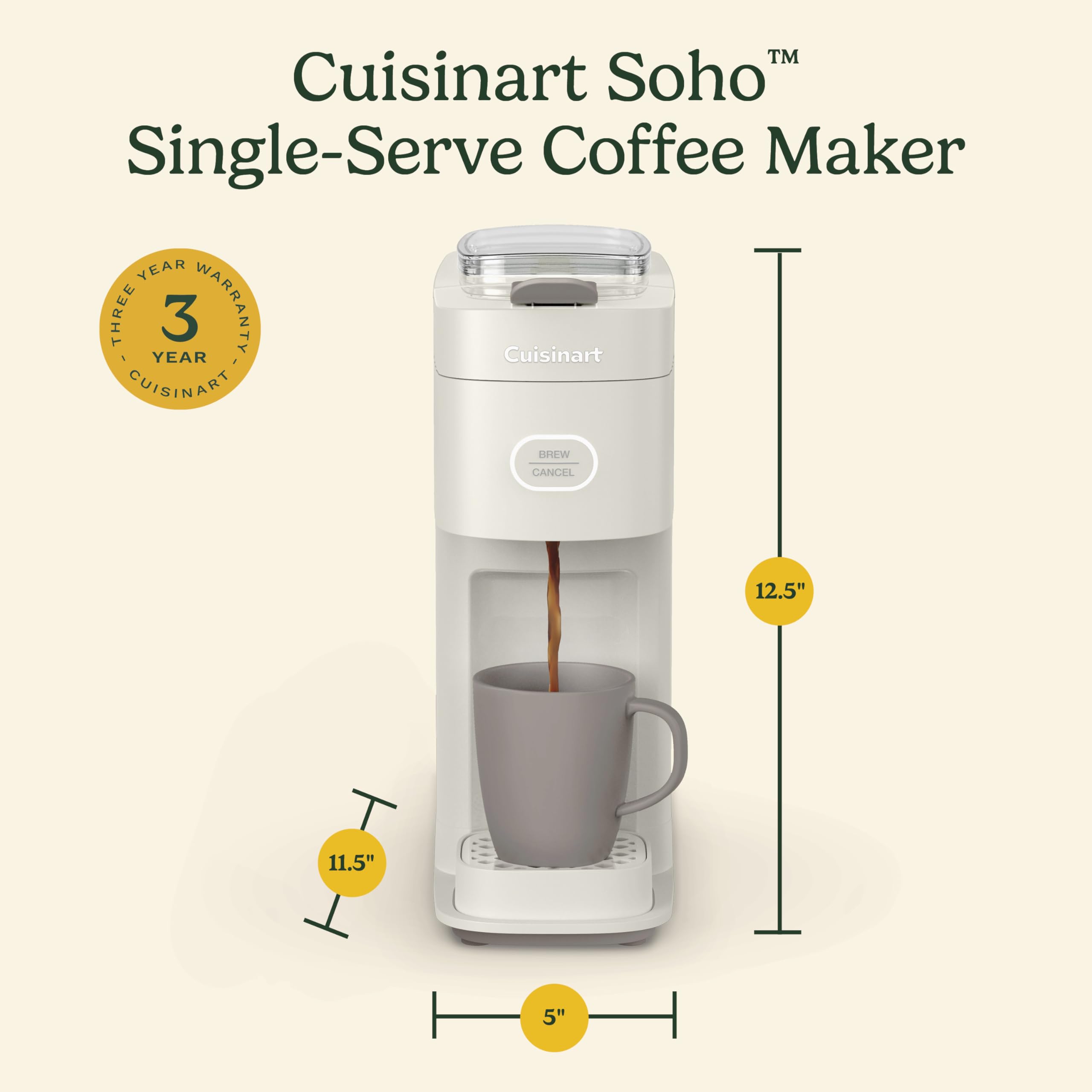 cuisinart-soho-single-serve-coffeemaker-truffle-ss-7tr image 7