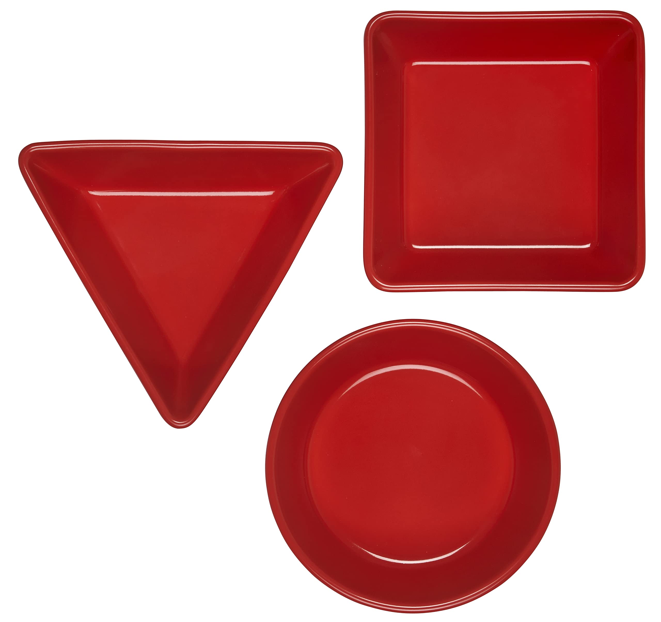 le-creuset-stoneware-set-of-3-tapas-dishes-cerise image 3