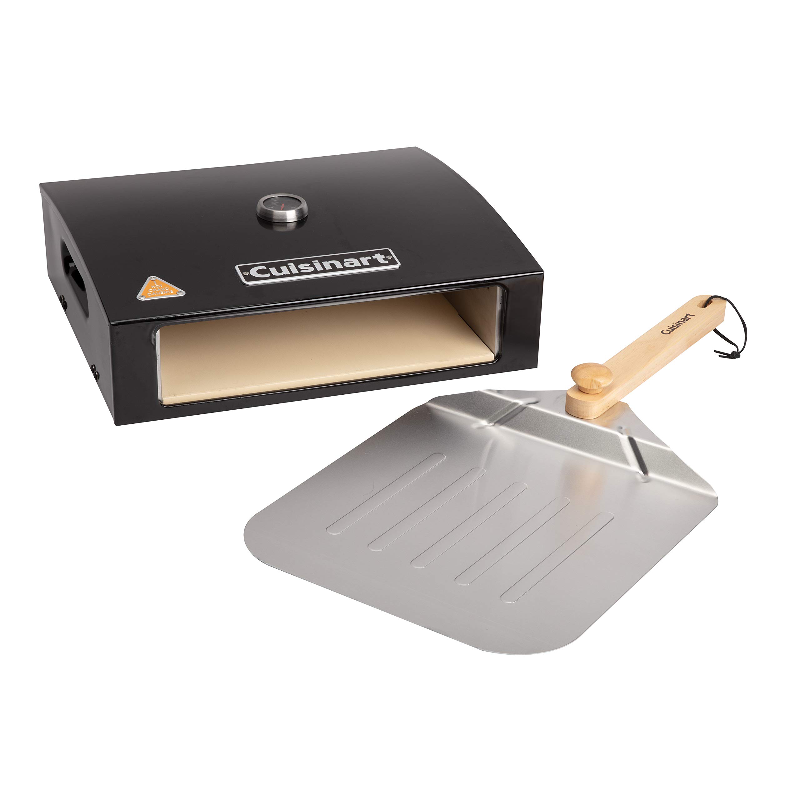 cuisinart-grill-top-pizza-oven-kit-with-cordierite-stone-and-peel-portable-for-g image 1