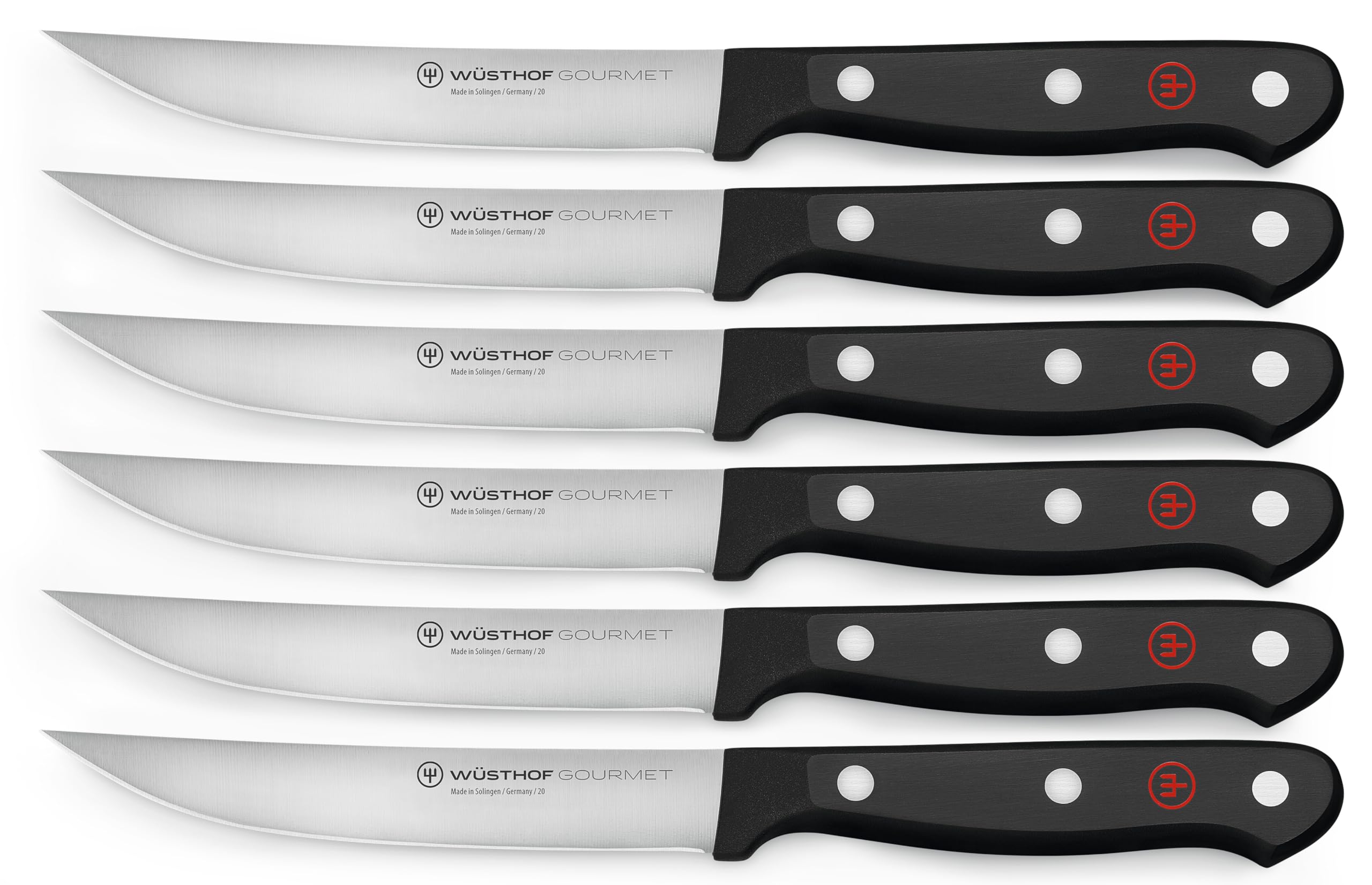 w-sthof-gourmet-6-piece-steak-knife-set-black-german-made image 1