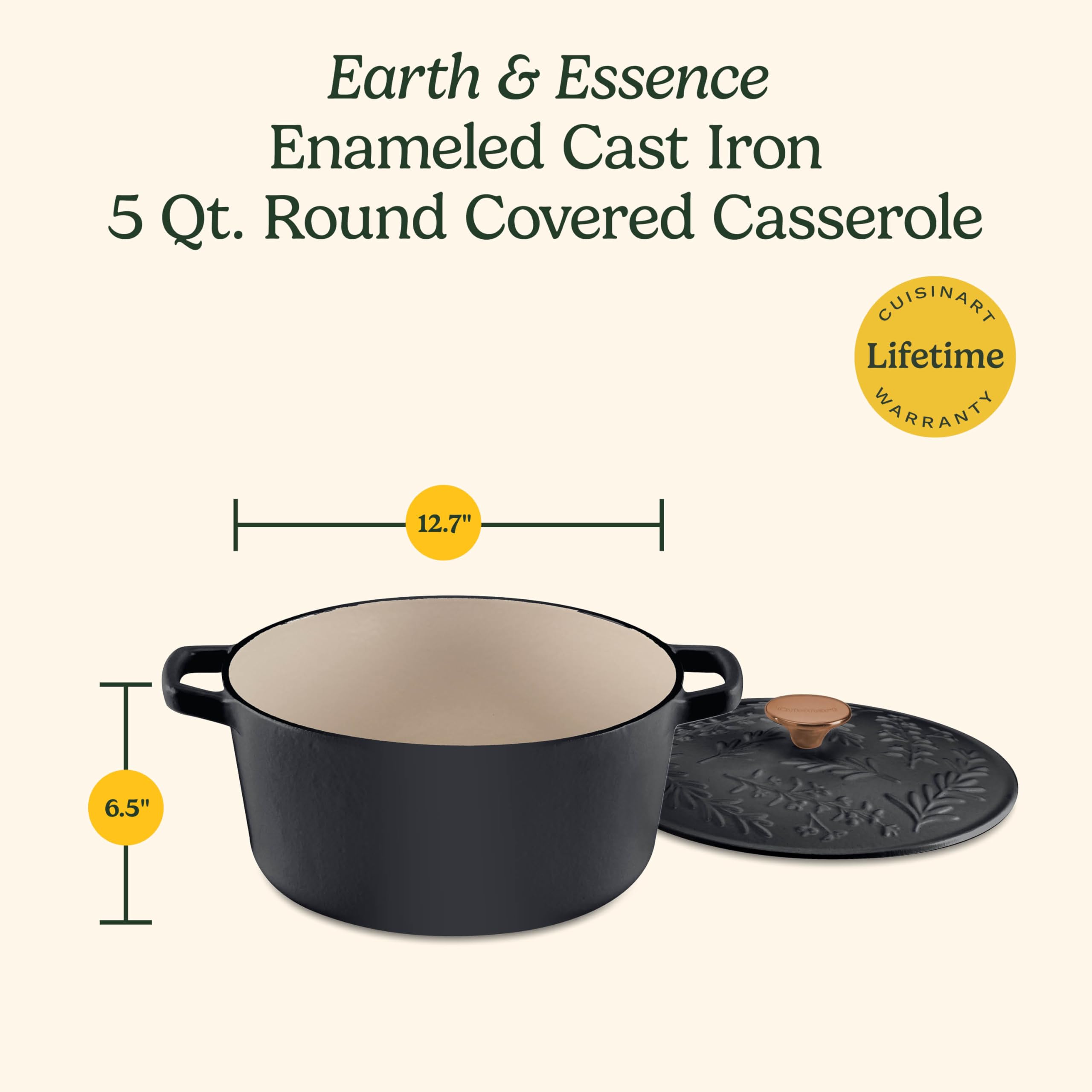 cuisinart-earth-essence-5-qt-casserole-with-cover-rosemary-thyme image 6