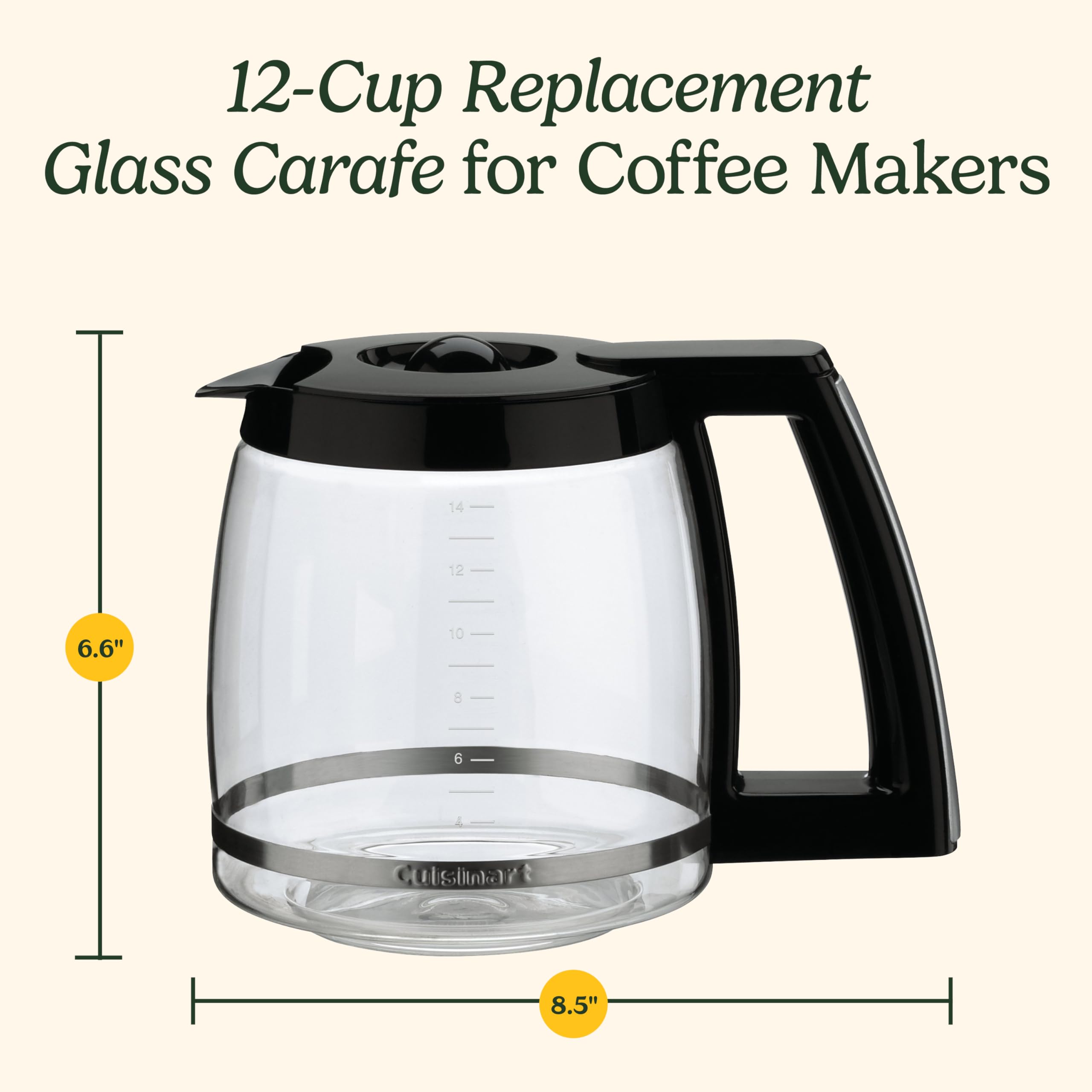 cuisinart-14-cup-replacement-glass-carafe-for-coffee-maker-dcc-2200rc-compatible image 6