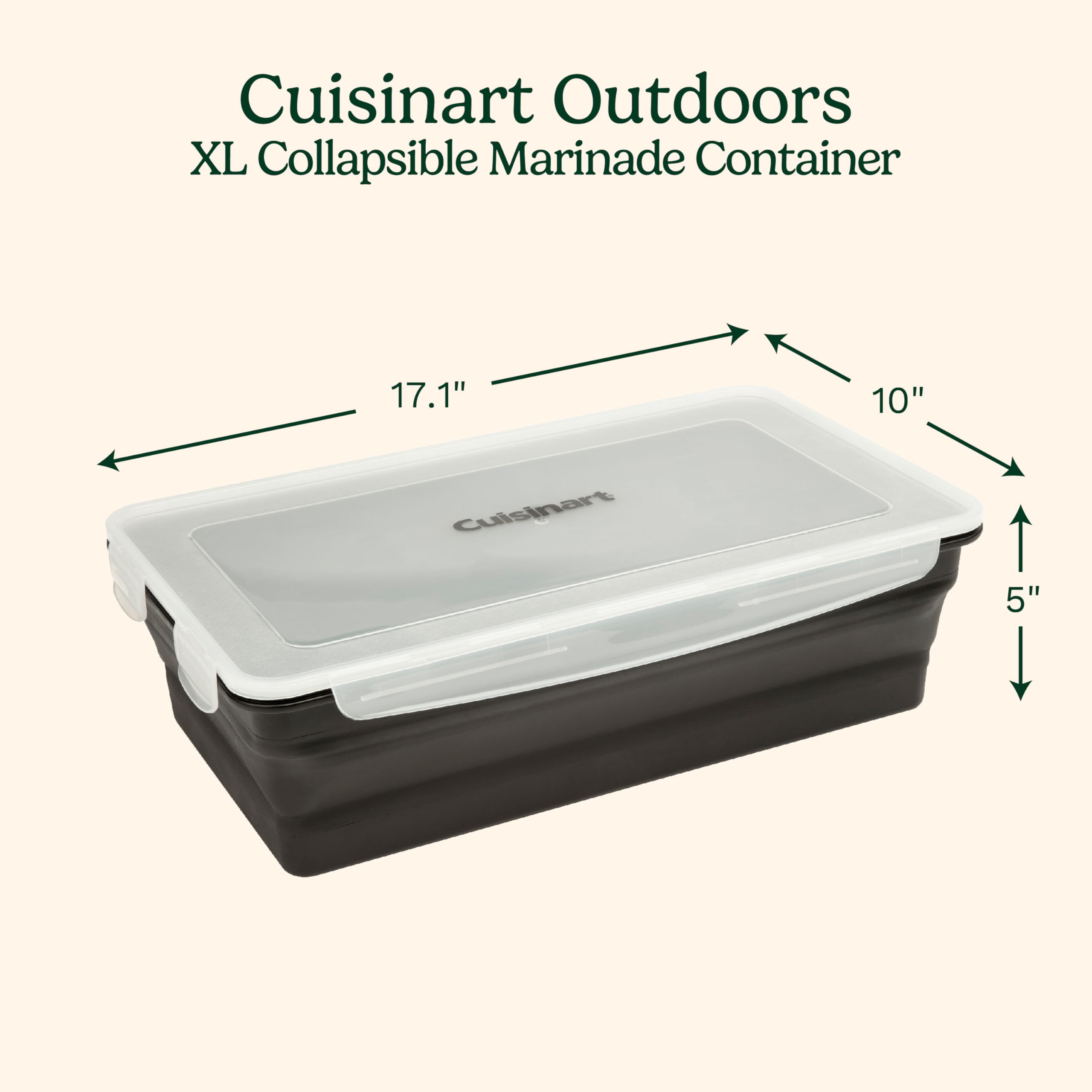 cuisinart-xl-collapsible-marinating-container-3-7-gallon-capacity-food-safe-plas image 2