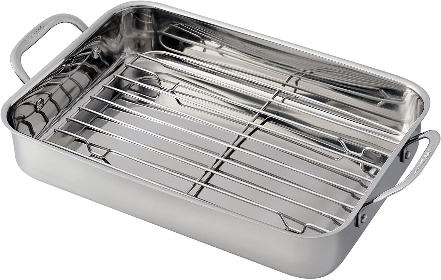 cuisinart-chef-s-classic-14-inch-stainless-steel-lasagna-pan-with-roasting-rack image 2