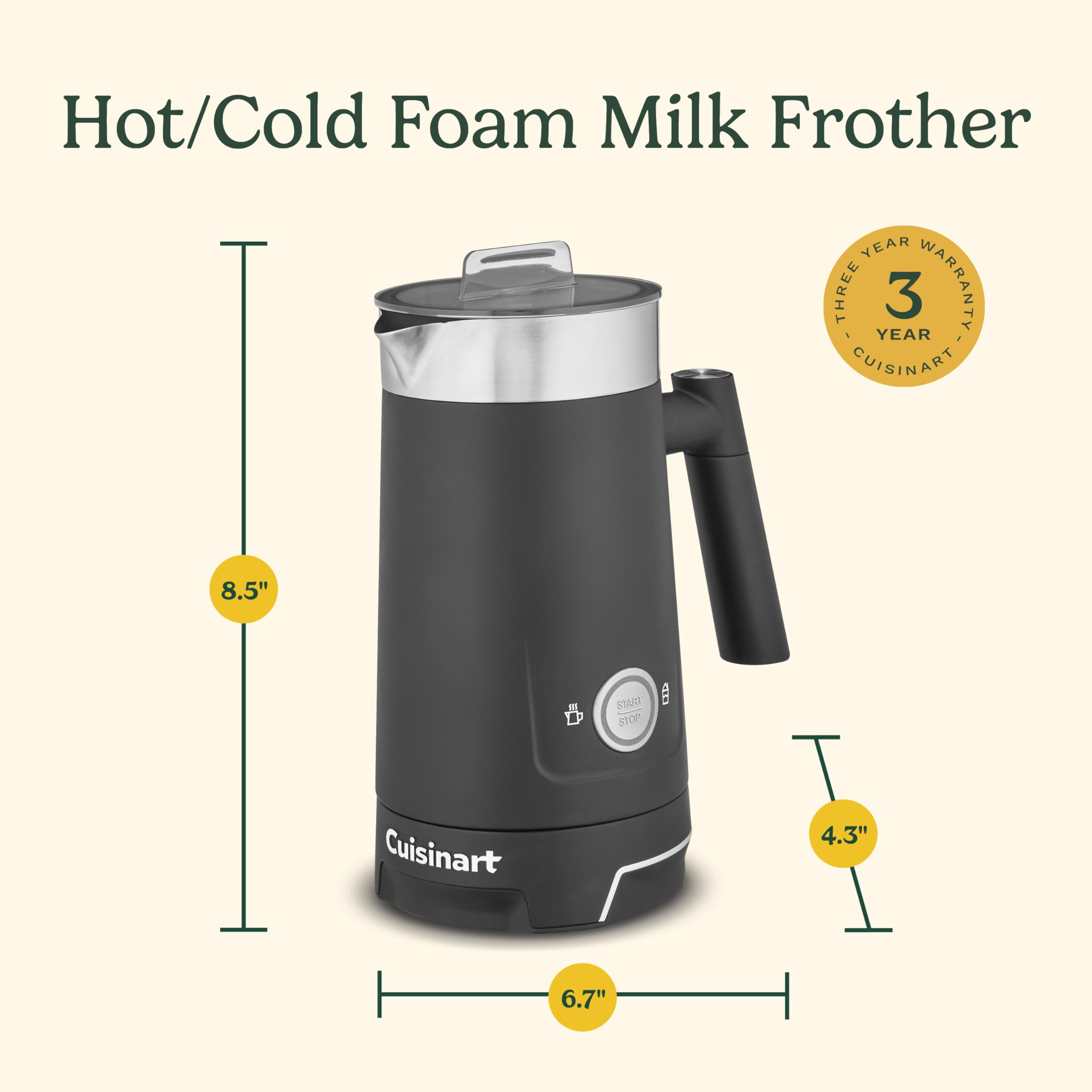 cuisinart-fr-16-hot-and-cold-foam-milk-frother-stainless-steel-nonstick-tank-bla image 7