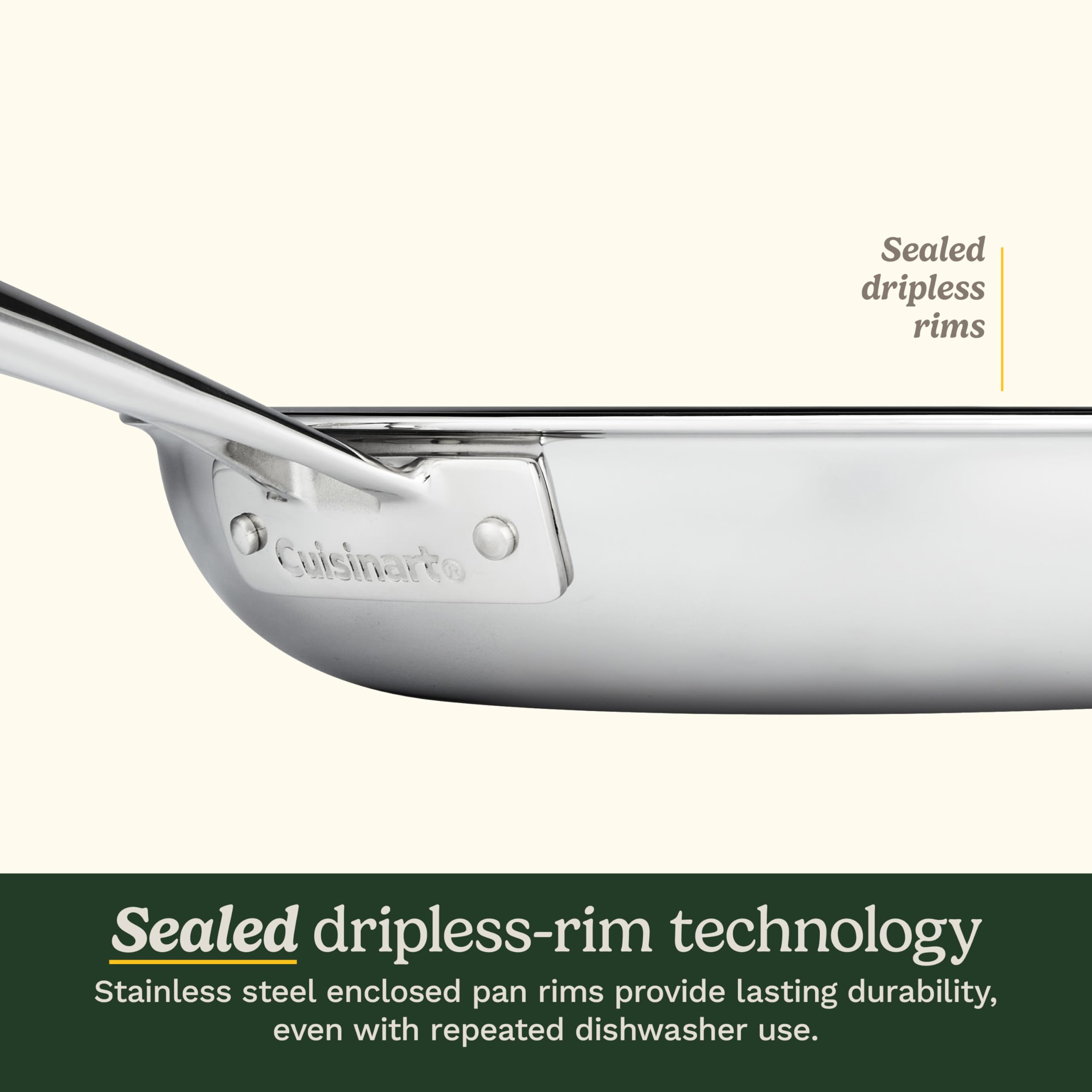 cuisinart-fusionelite-hybrid-tri-ply-stainless-steel-6-pc-skillet-set-with-lids- image 6