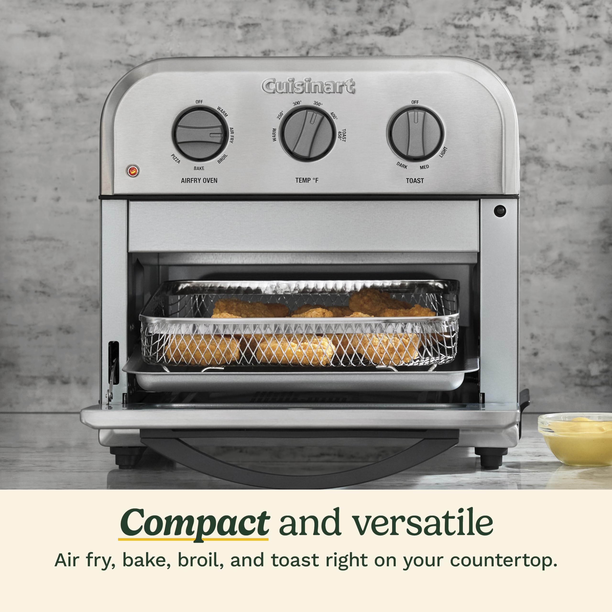 cuisinart-compact-air-fryer-toaster-oven-toa-26-stainless-steel-6-in-1 image 3