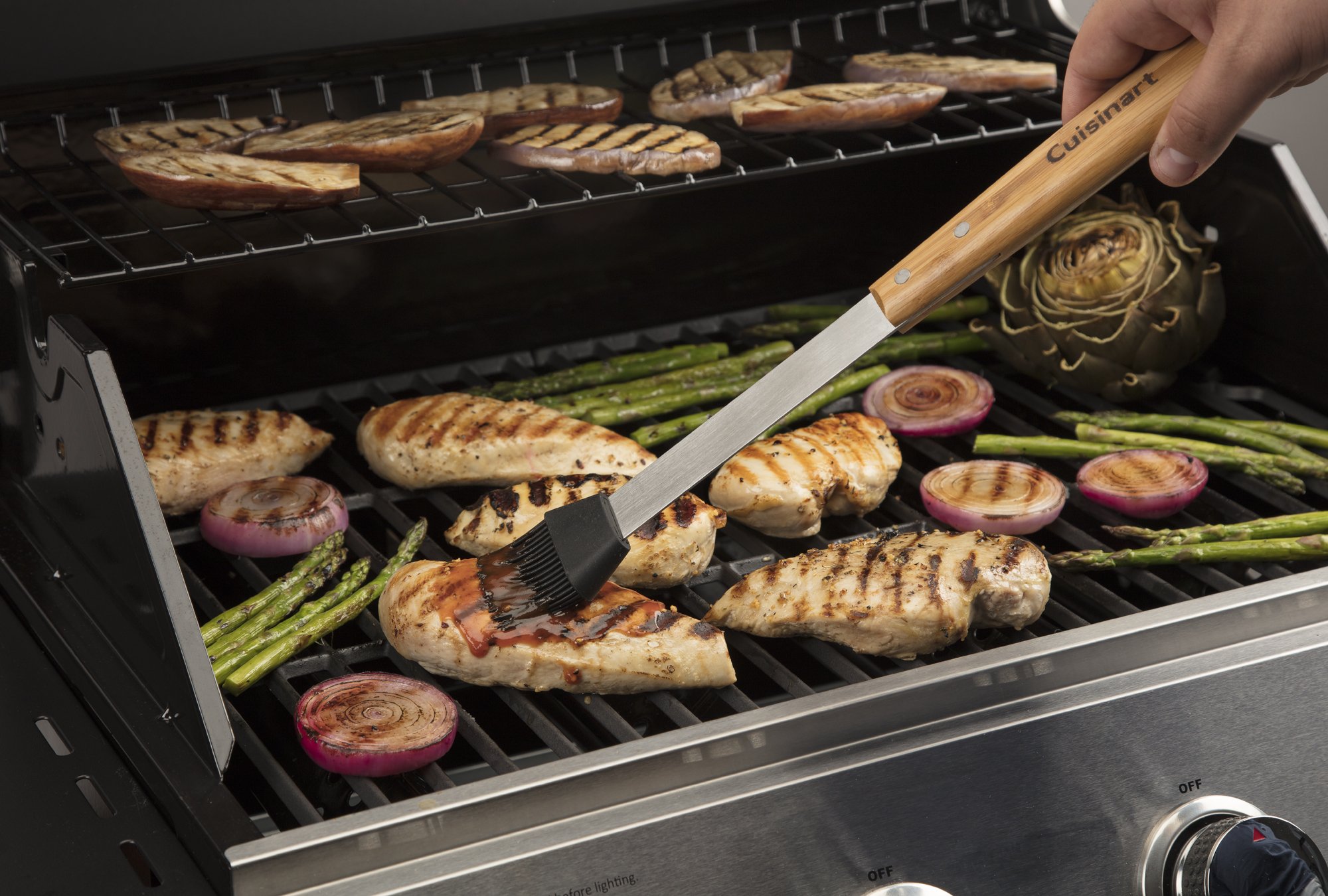 cuisinart-cgs-7014-13-piece-bamboo-handle-grill-tool-set-stainless-steel-include image 8