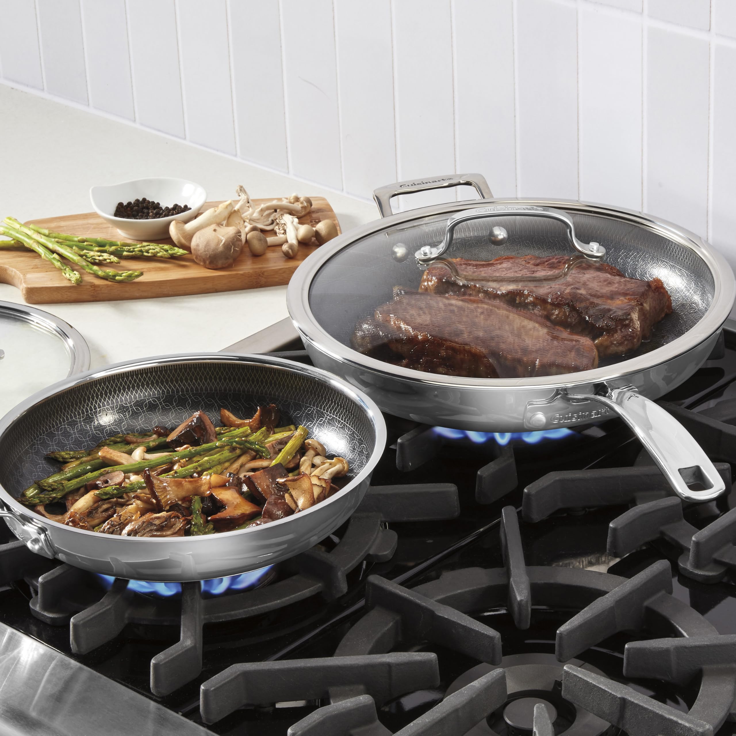 cuisinart-fusionplus-hybrid-stainless-steel-4-pc-skillet-cooking-set-10-12-with- image 2