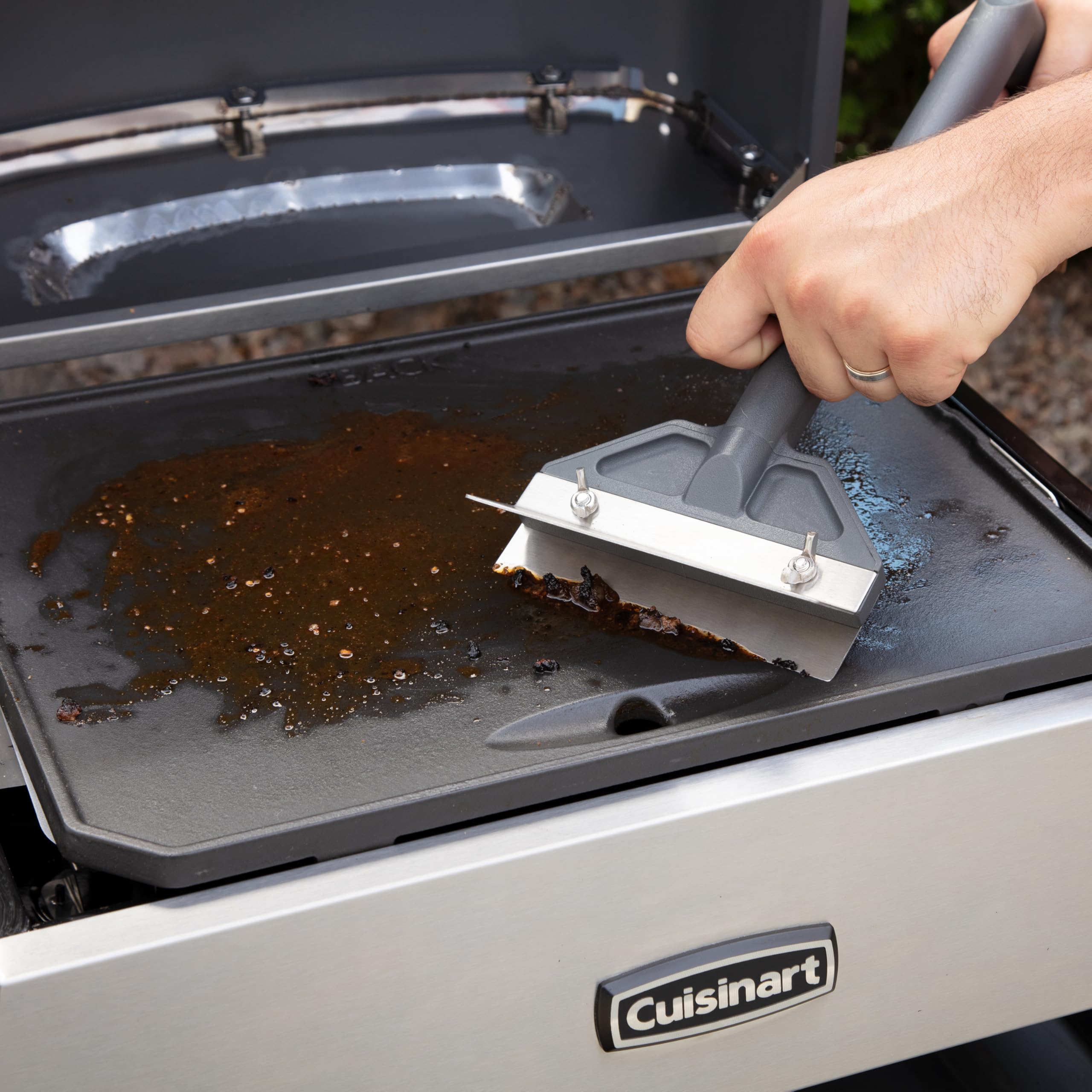 cuisinart-heavy-duty-6-inch-stainless-steel-griddle-scraper-with-ergonomic-handl image 6