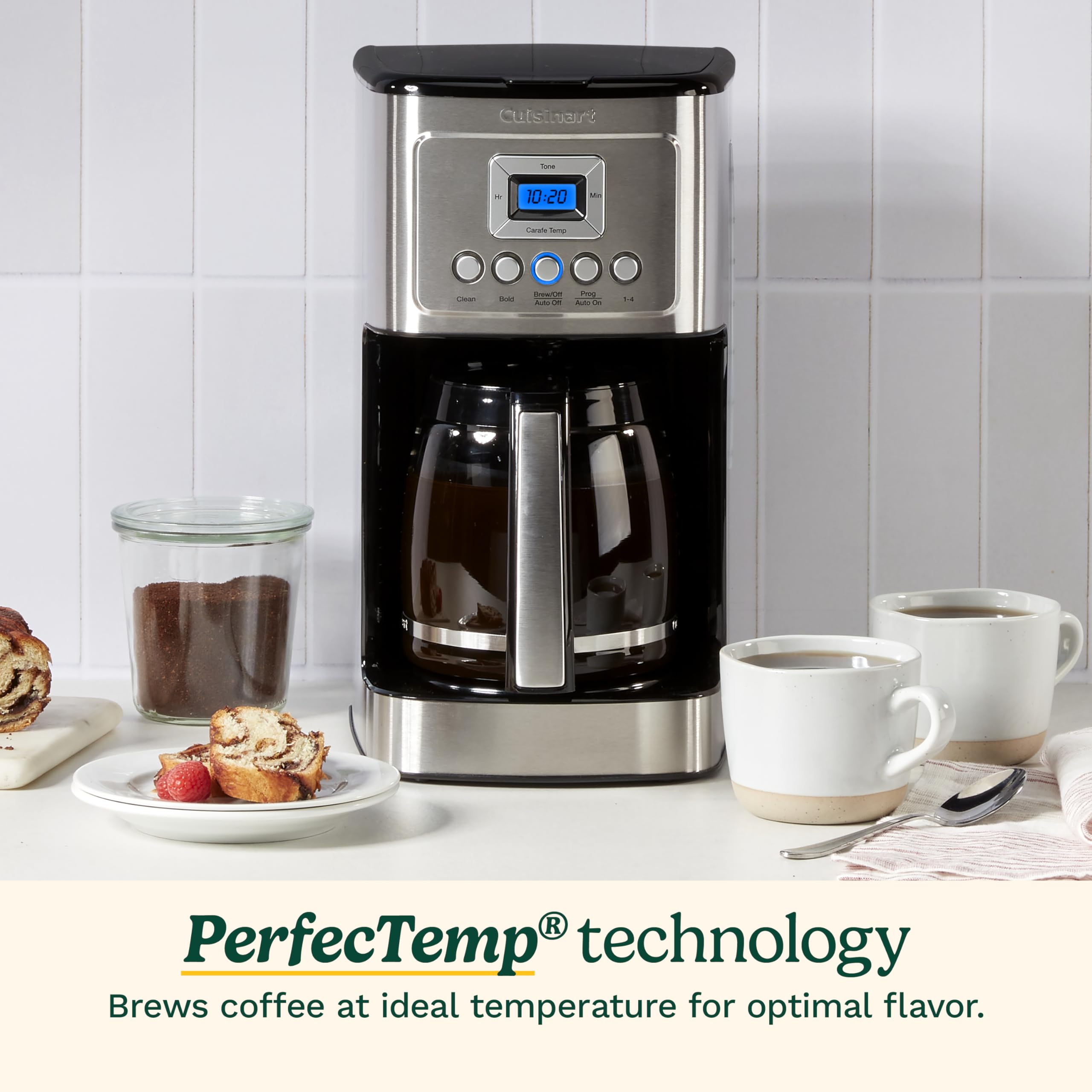 cuisinart-dcc-3200-14-cup-programmable-perfectemp-coffee-maker-stainless-steel image 2