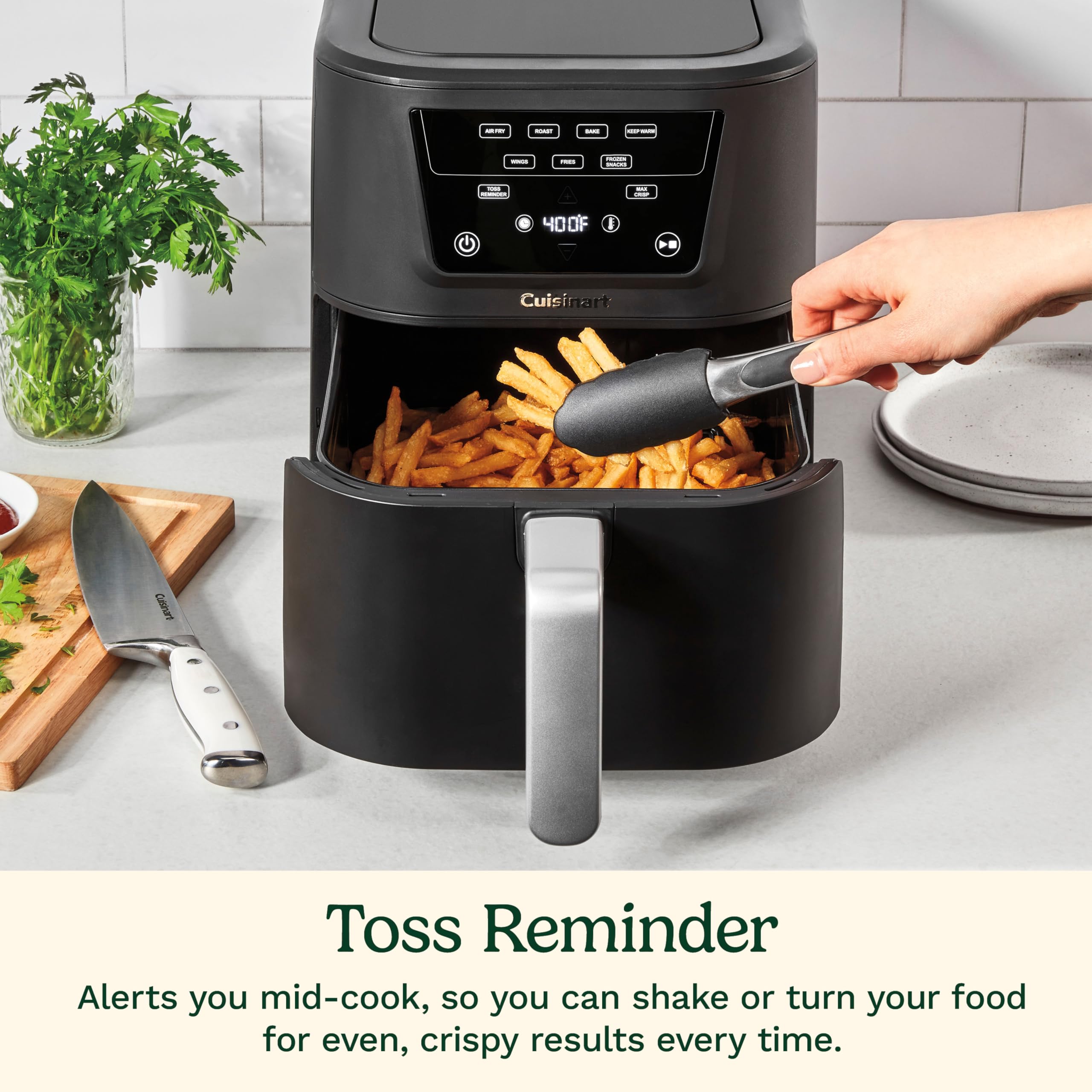 cuisinart-compactmax-8-quart-basket-air-fryer-4-in-1-compact-ceramic-countertop- image 5