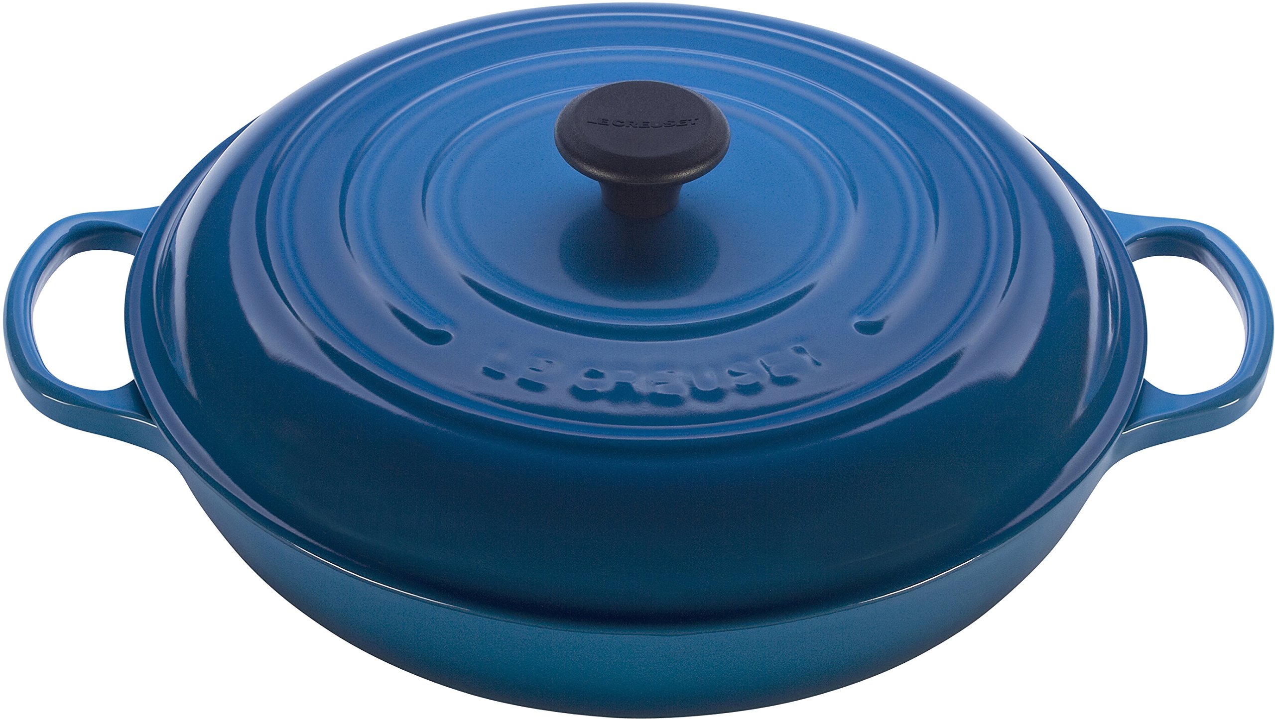 le-creuset-enameled-cast-iron-signature-braiser-5-qt-marseille image 1