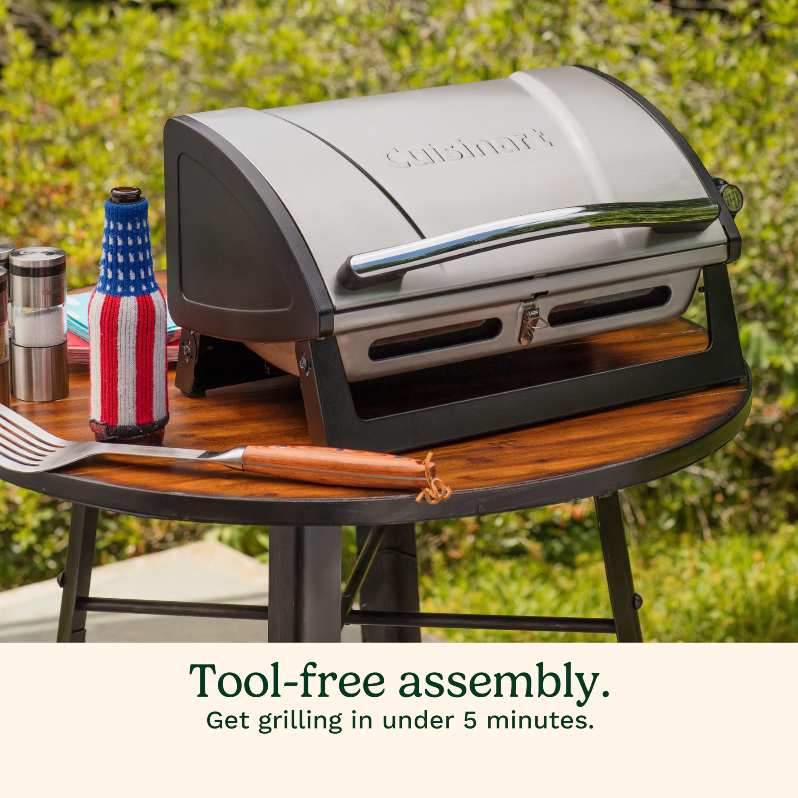 cuisinart-grillster-portable-gas-grill-stainless-steel-8000-btu-dishwasher-safe- image 5