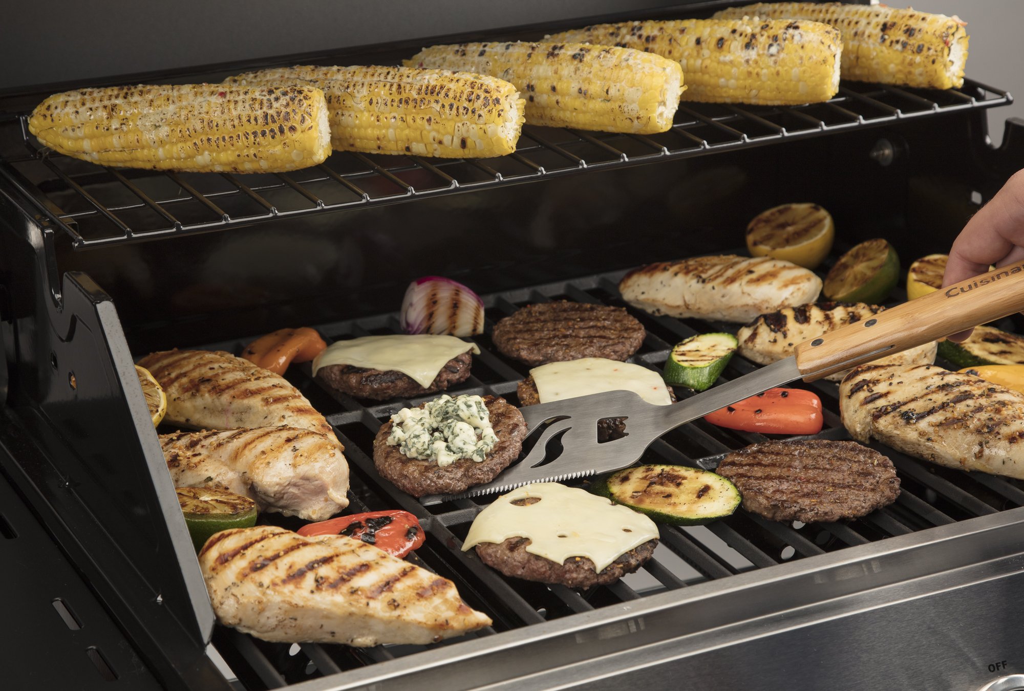 cuisinart-cgs-7014-13-piece-bamboo-handle-grill-tool-set-stainless-steel-include image 6